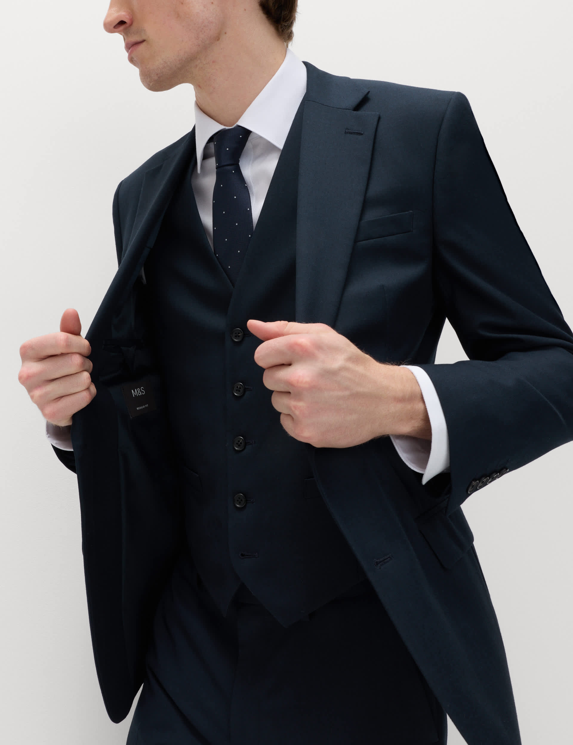 2 Piece Regular Fit Stretch Suit thumbnail 3