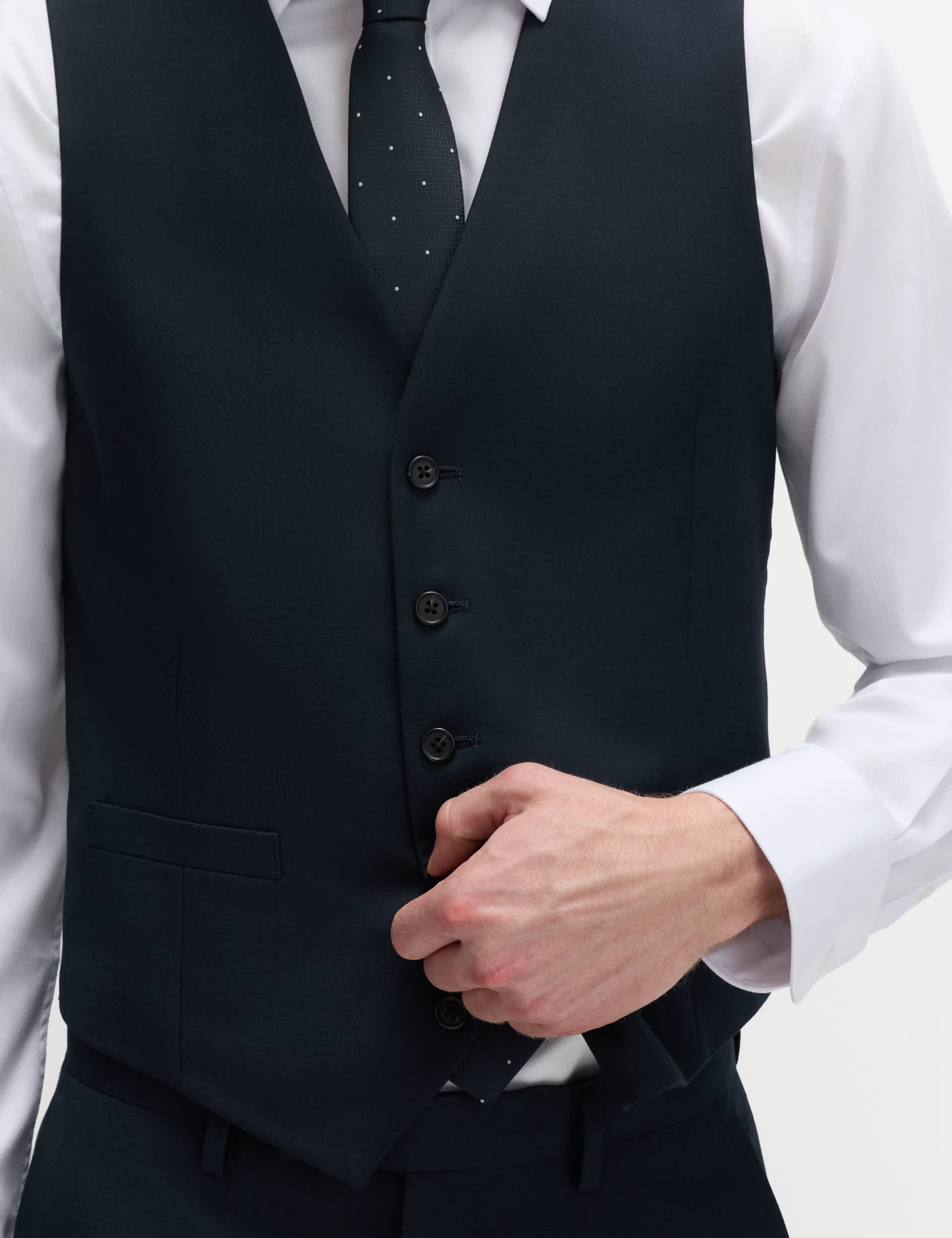 3 Piece Slim Fit Stretch Suit thumbnail 2