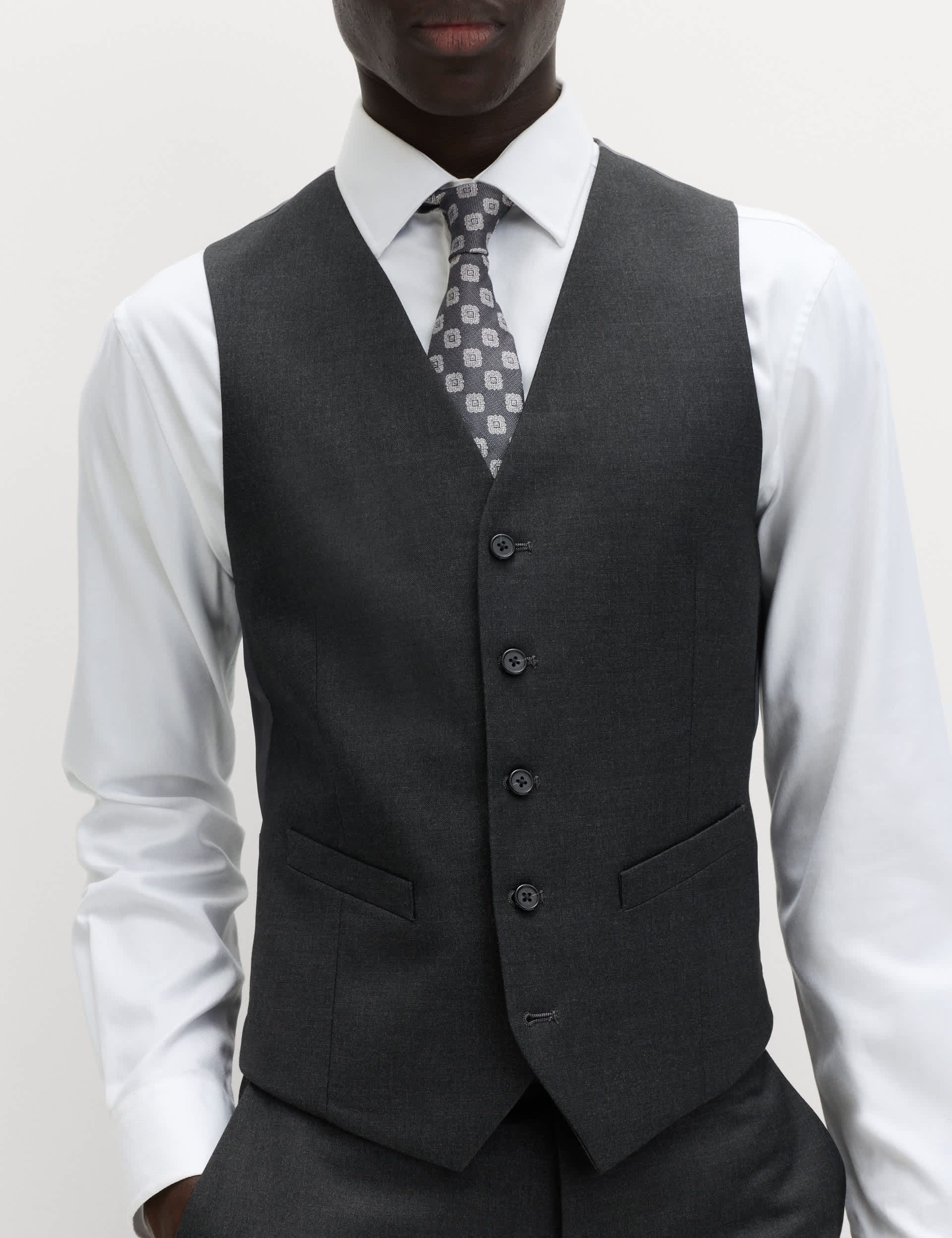 3 Piece Skinny Fit Stretch Suit thumbnail 5