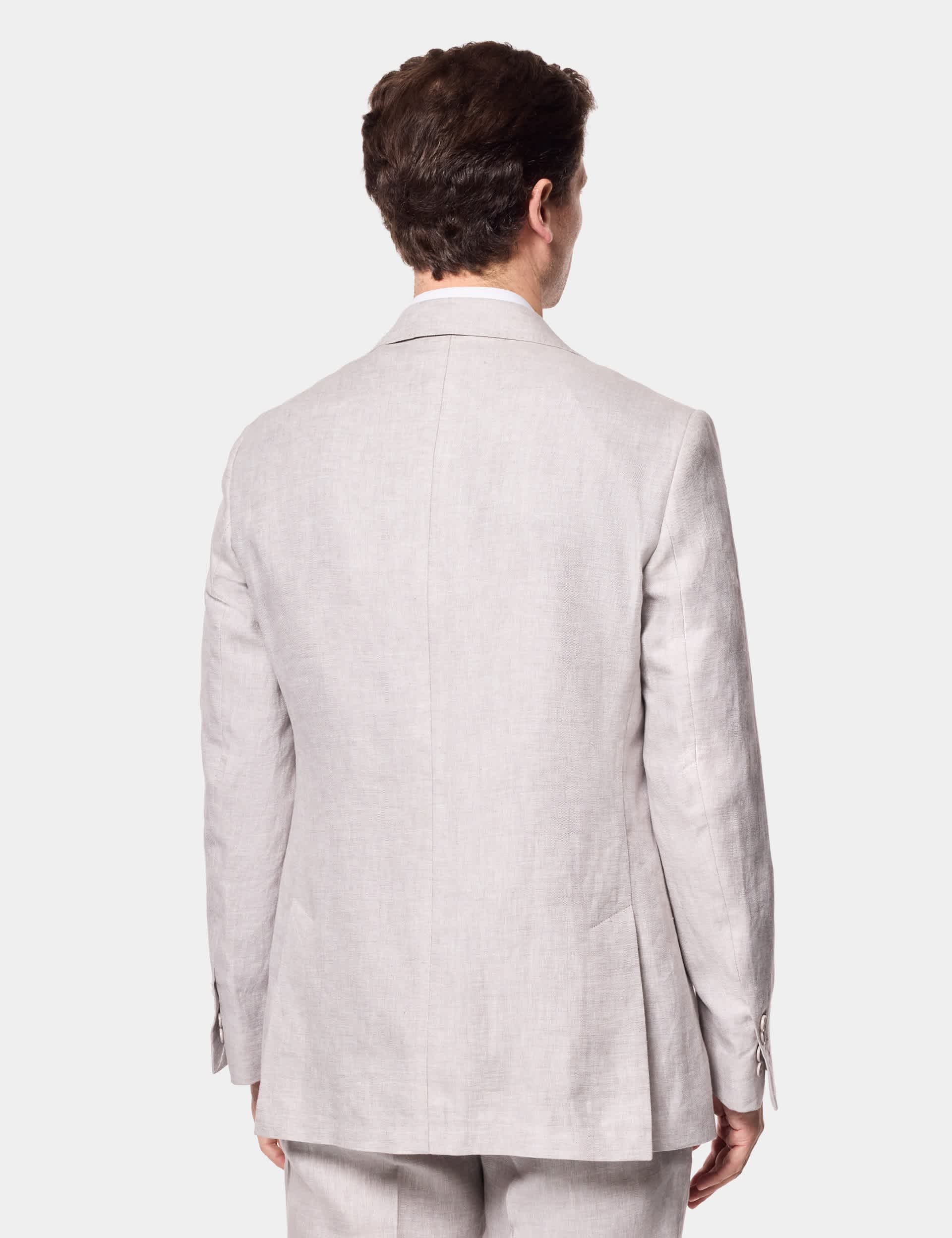 3 Piece Tailored Fit Pure Linen Suit thumbnail 6