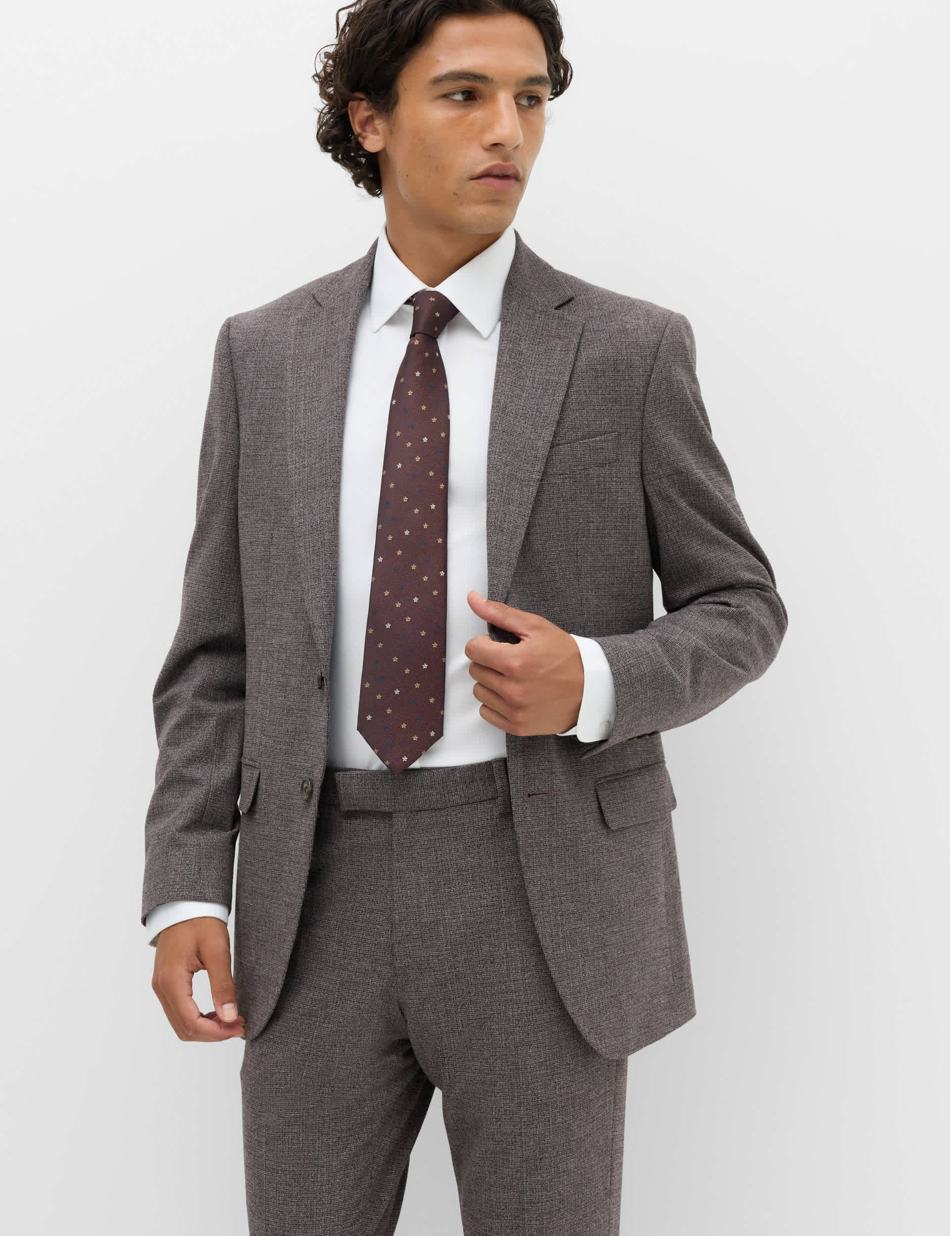 2 Piece Tailored Fit Micro Check Suit thumbnail 6