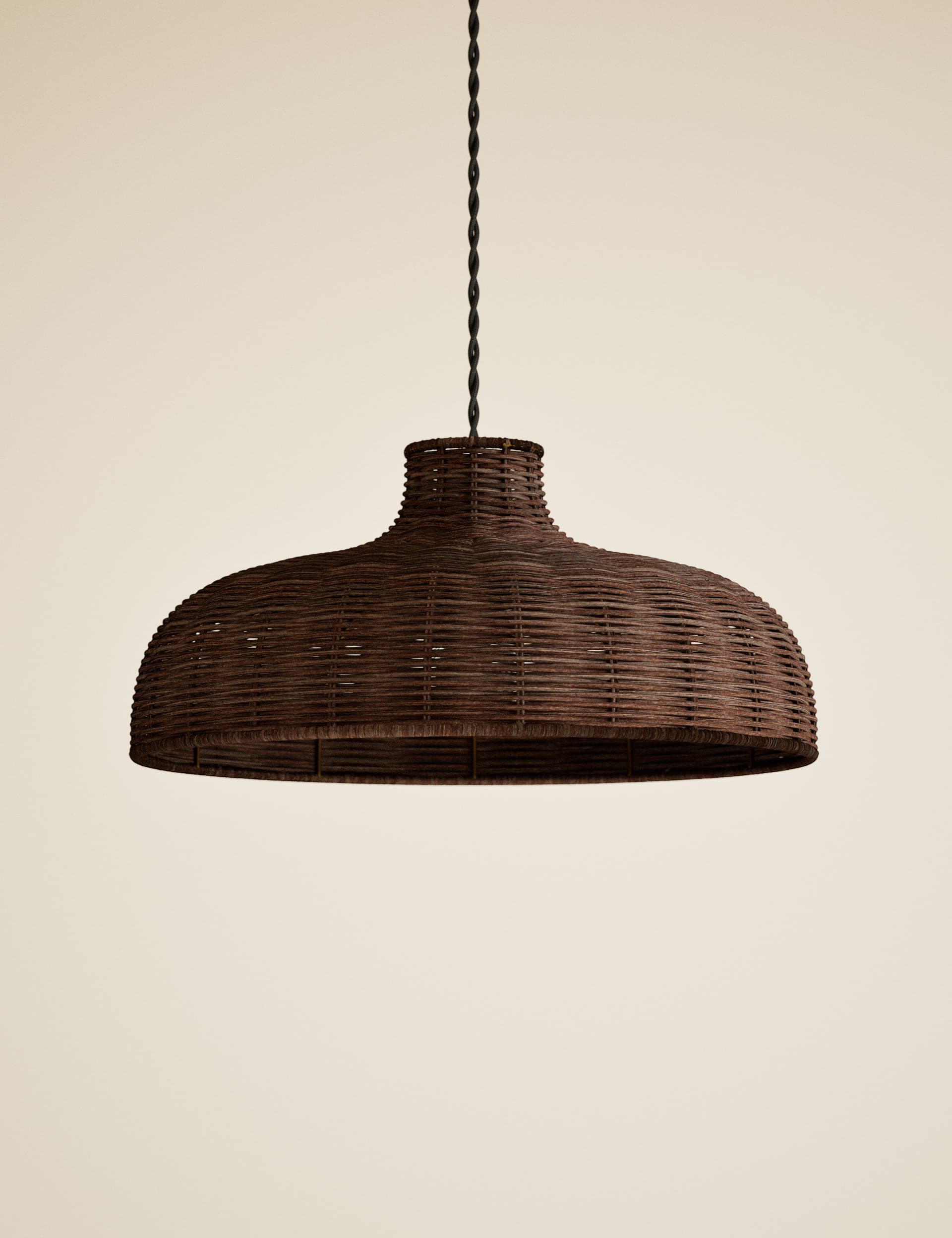 Rattan Easy Fit Ceiling Lamp Shade