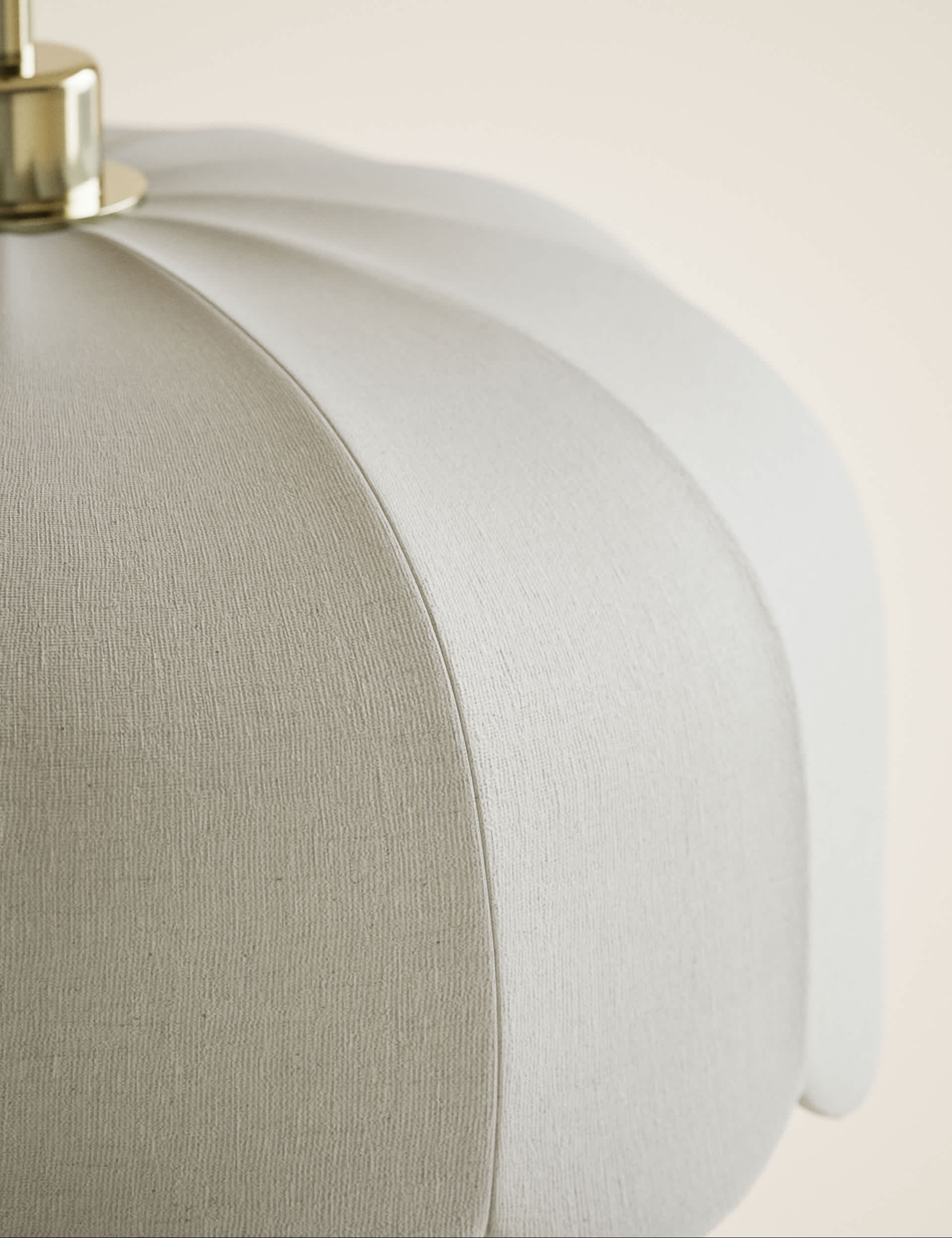 Skeletal Petal Fabric Scallop Pendant Light