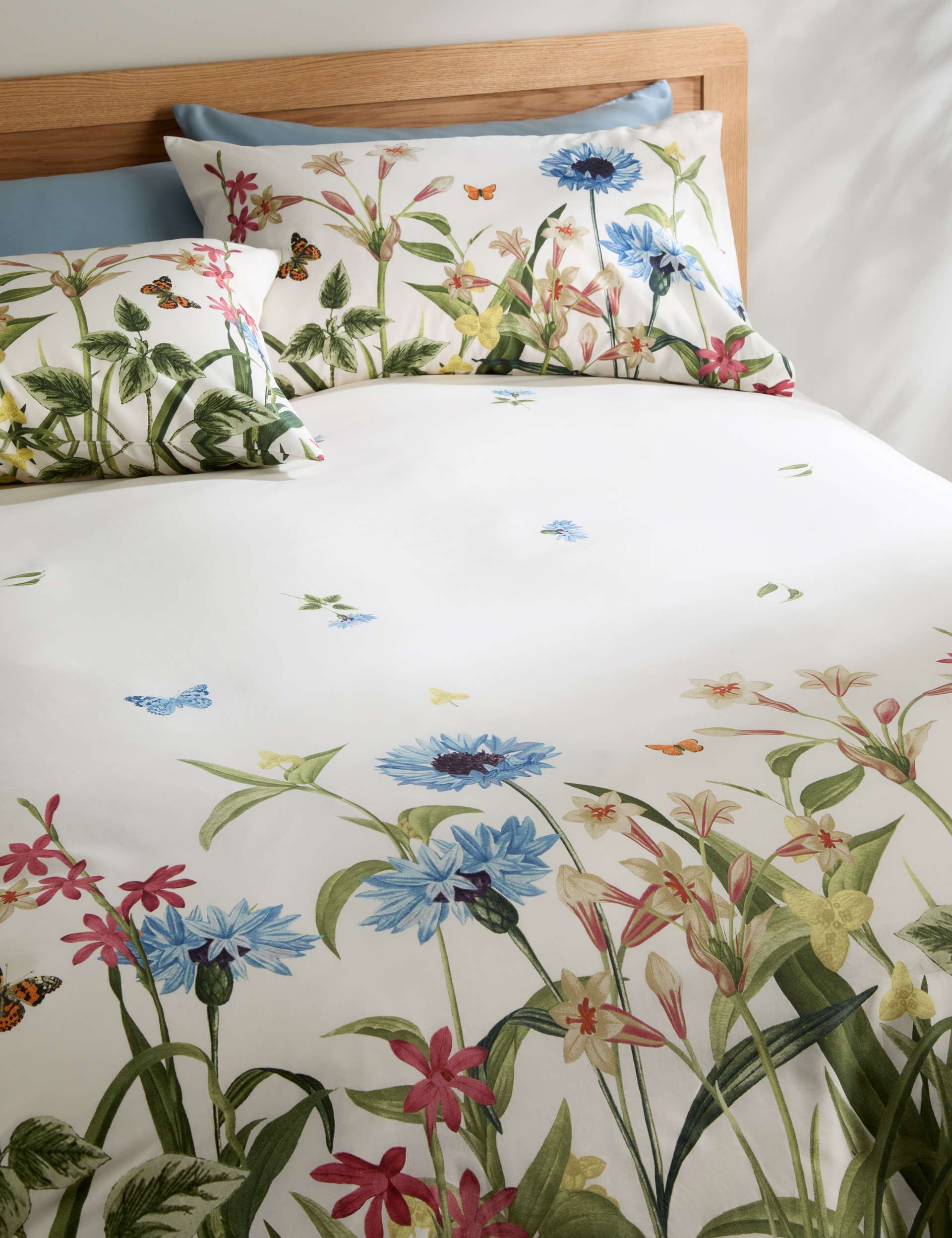Pure Cotton Floral Bedding Set M&S Collection M&S