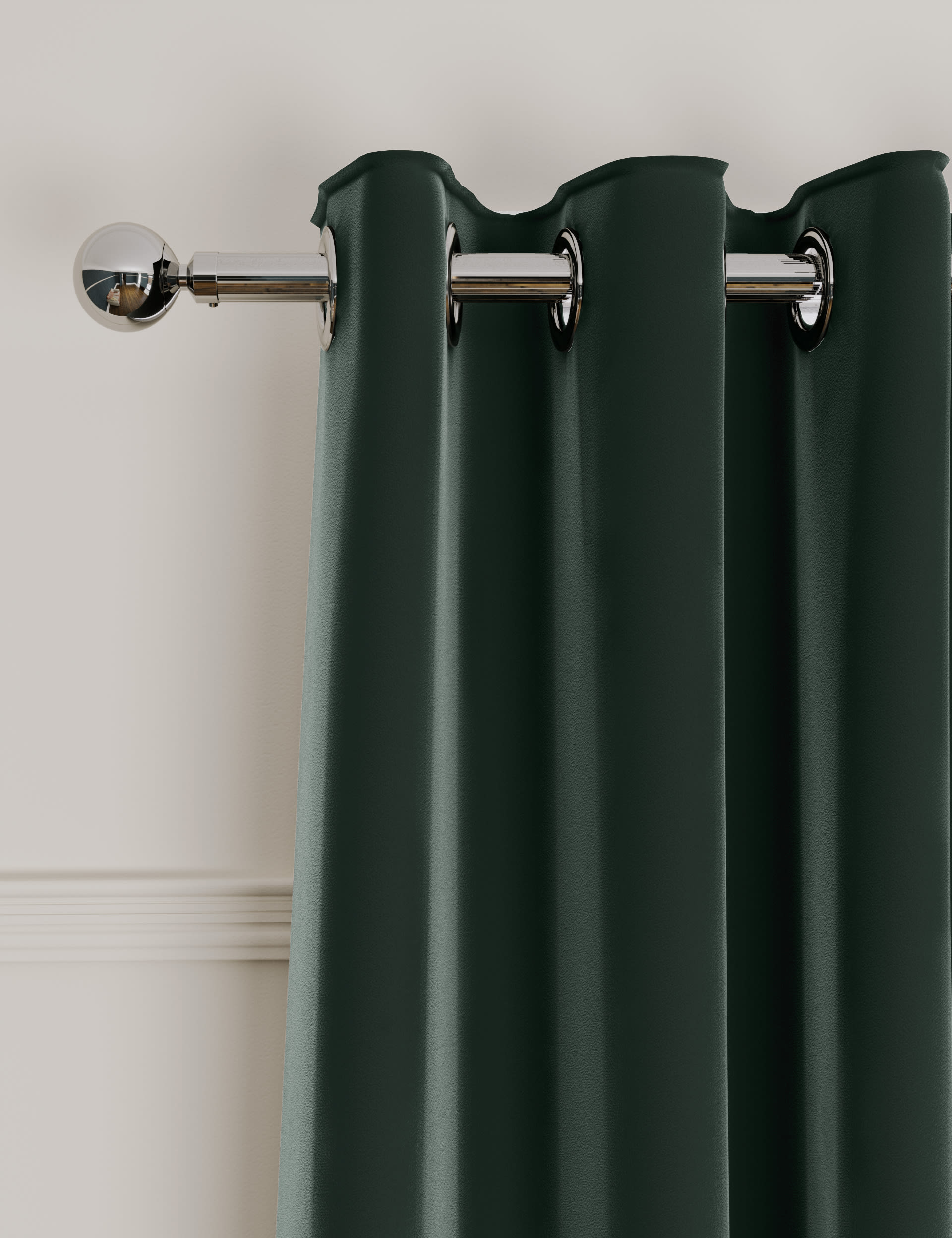 Velvet Eyelet Ultra Thermal Curtains | M&S Collection | M&S
