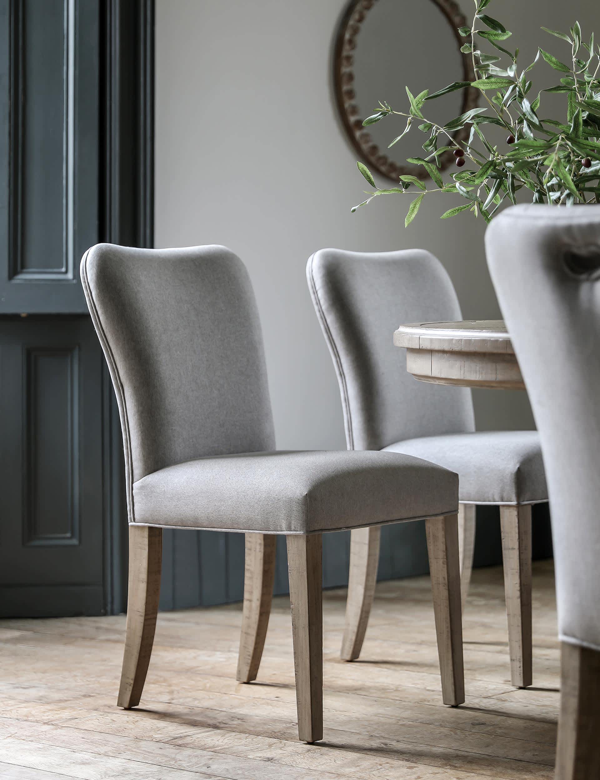 Set of 2 Vancouver Fabric Dining Chairs