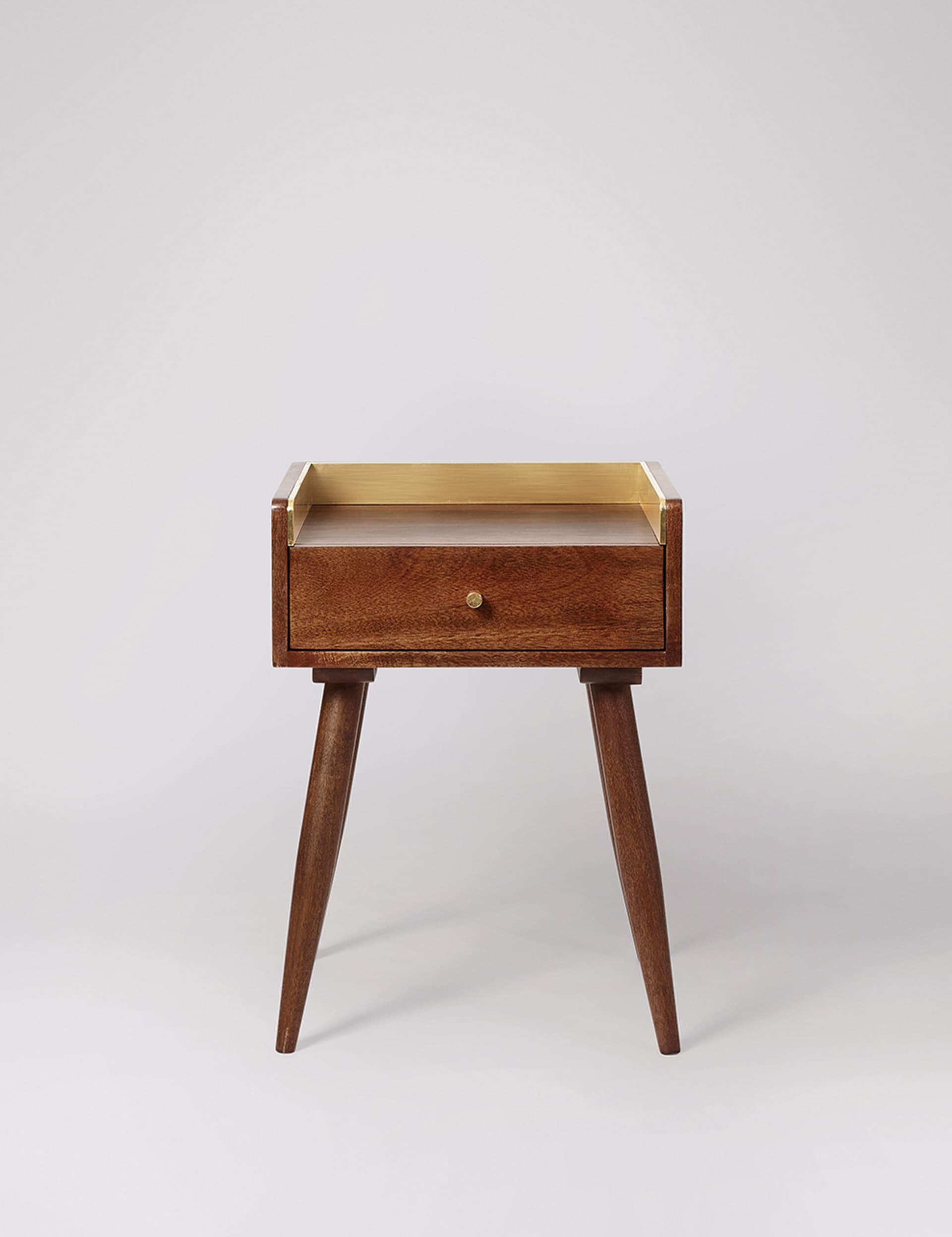 Fresco Mango Wood 1 Drawer Side Table