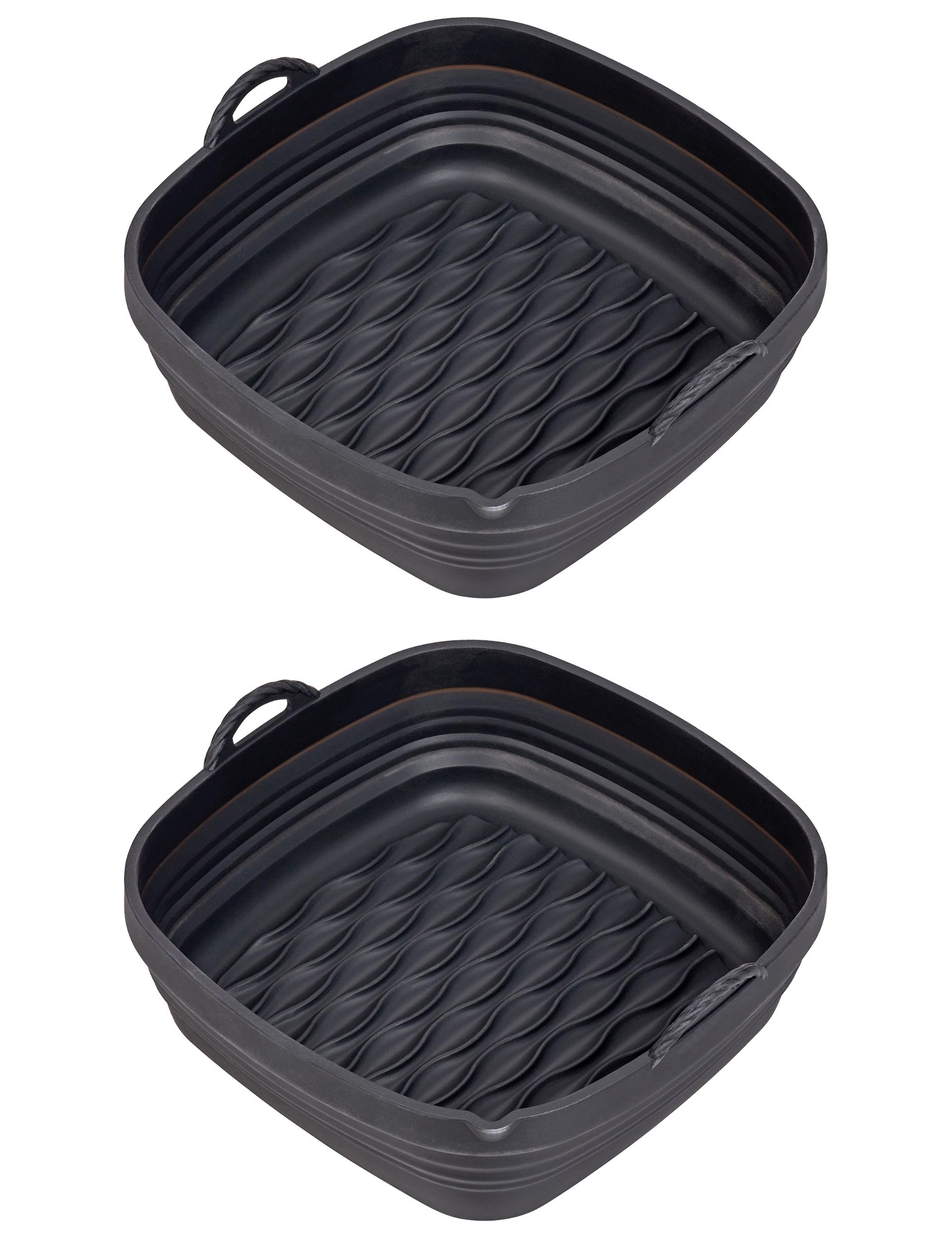 Set 2 Square Silicone 21cm Air Fryer Liners