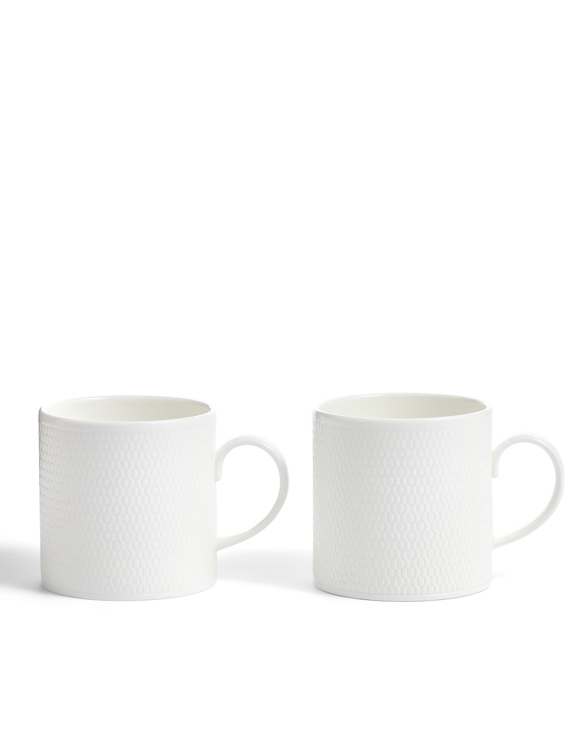 Set 2 Gio Embossed Mugs