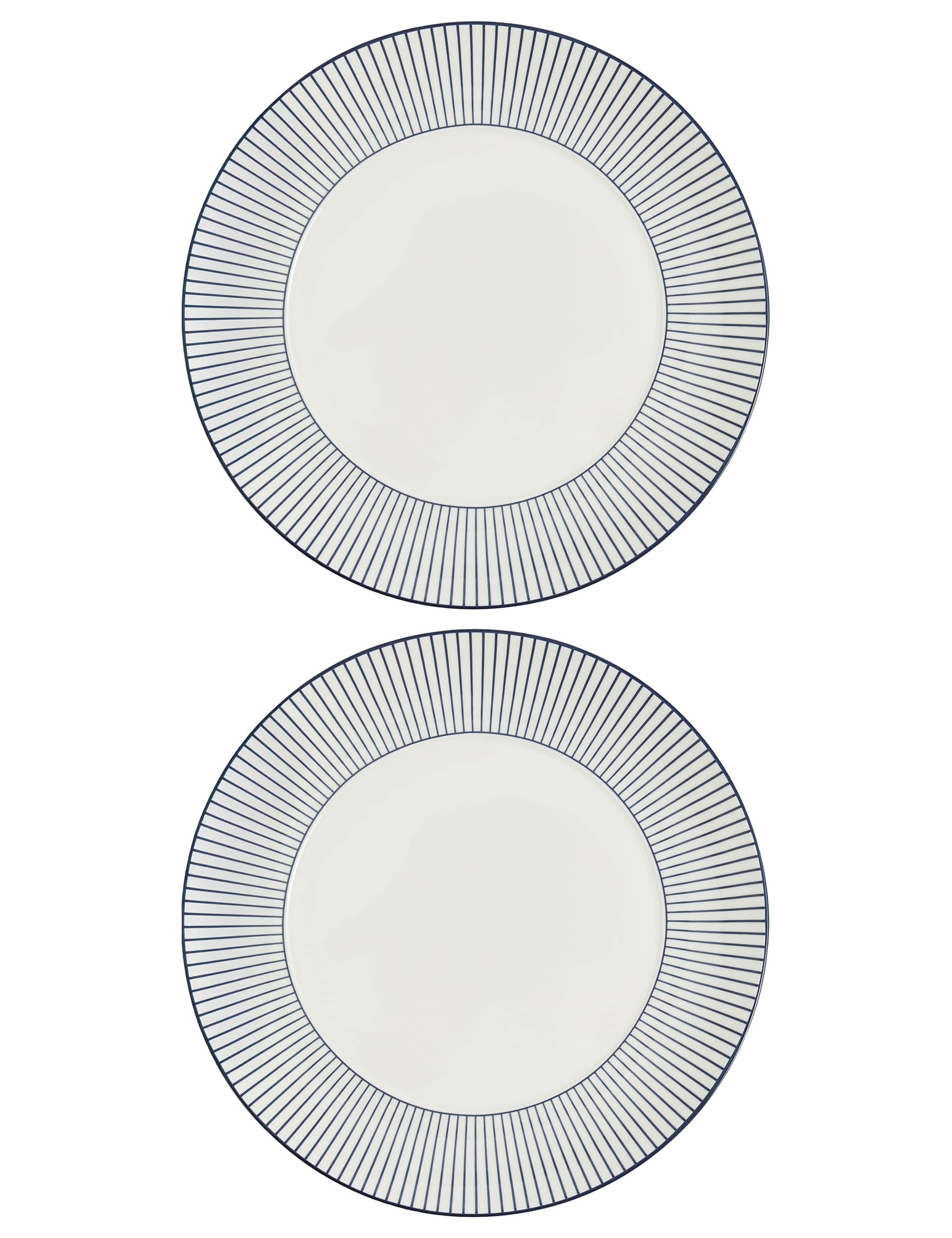 Set 2 Gio Pinstripe Plates 23.8cm