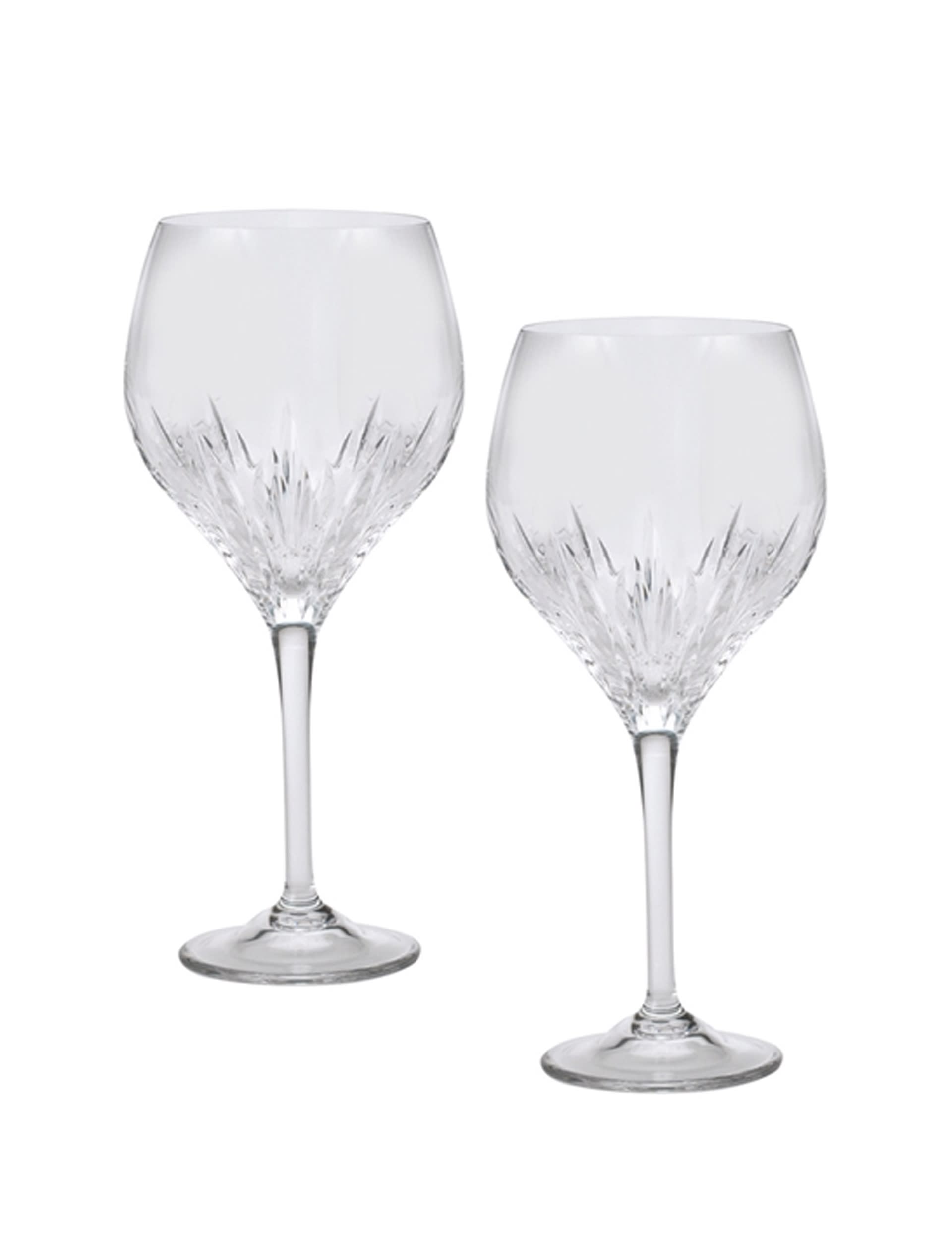 Set 2 Vera Wang Duchesse Crystal Goblet Glasses