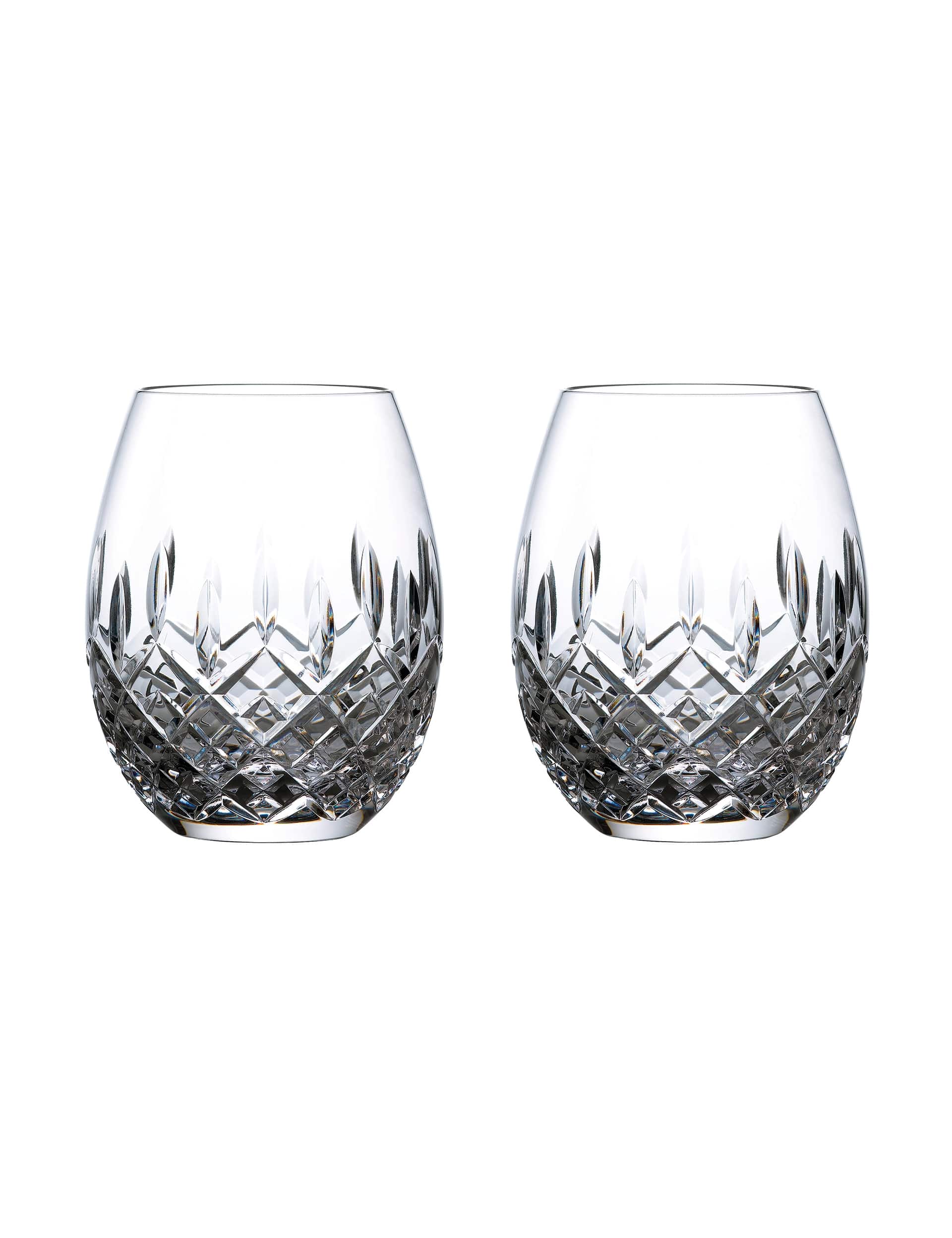 Set 2 Ashmere Crystal Rum Glasses