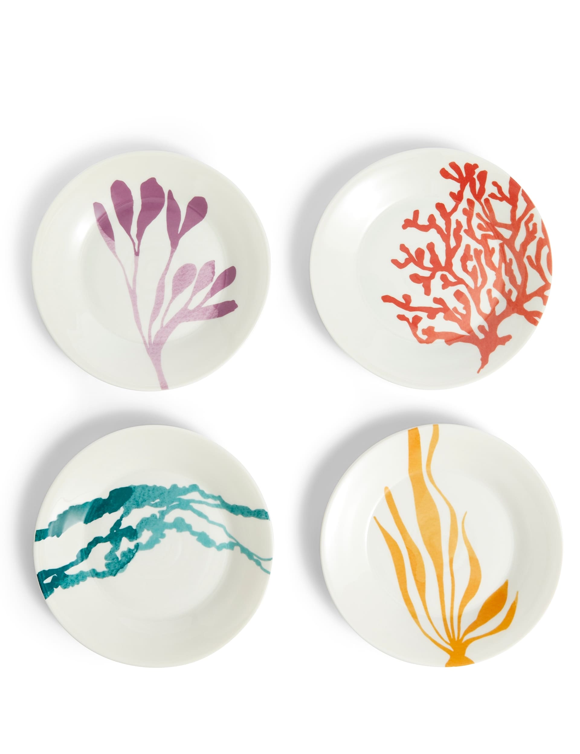 Set 4 Bright Side Plates