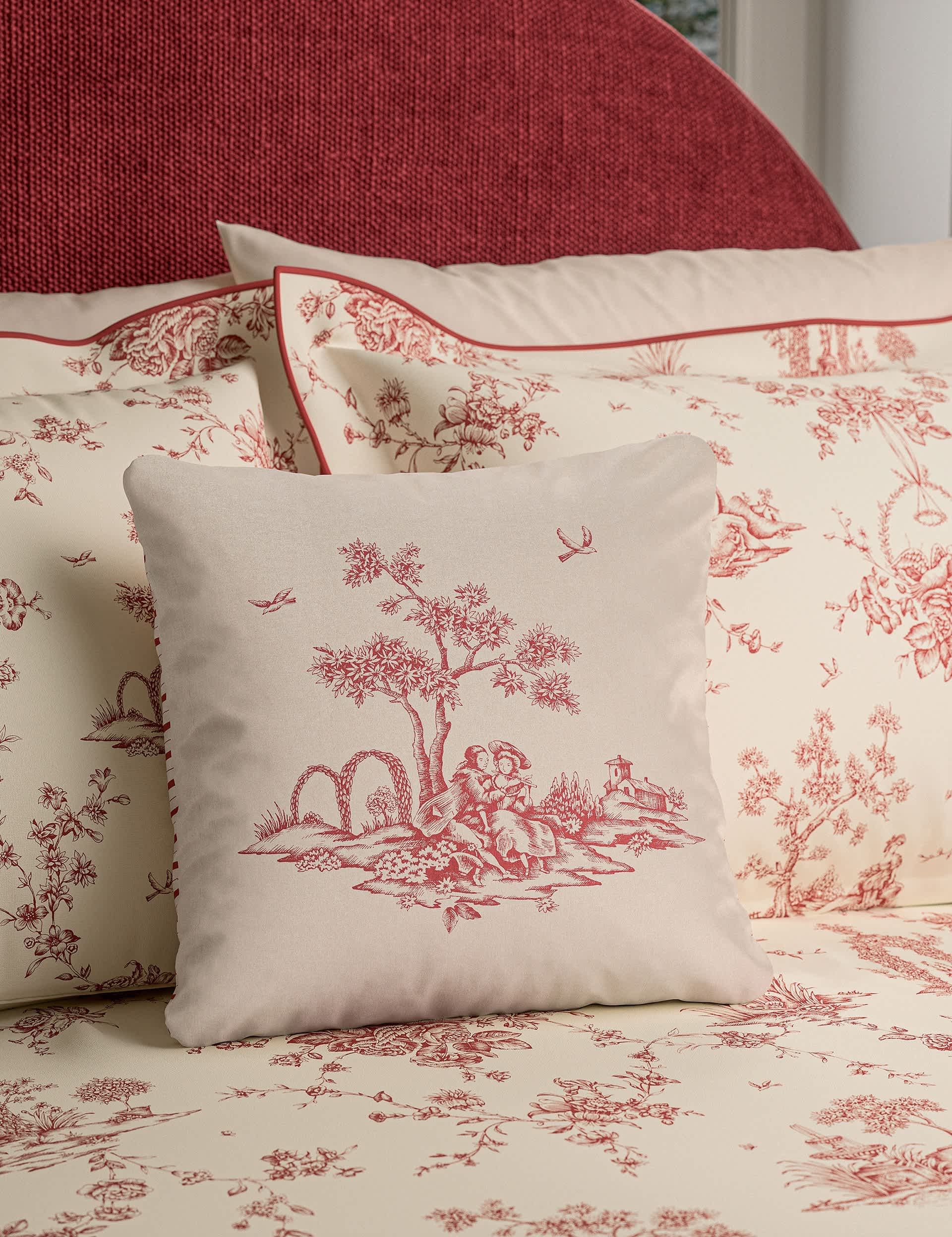 Pure Cotton Velvet Chikan Cushion