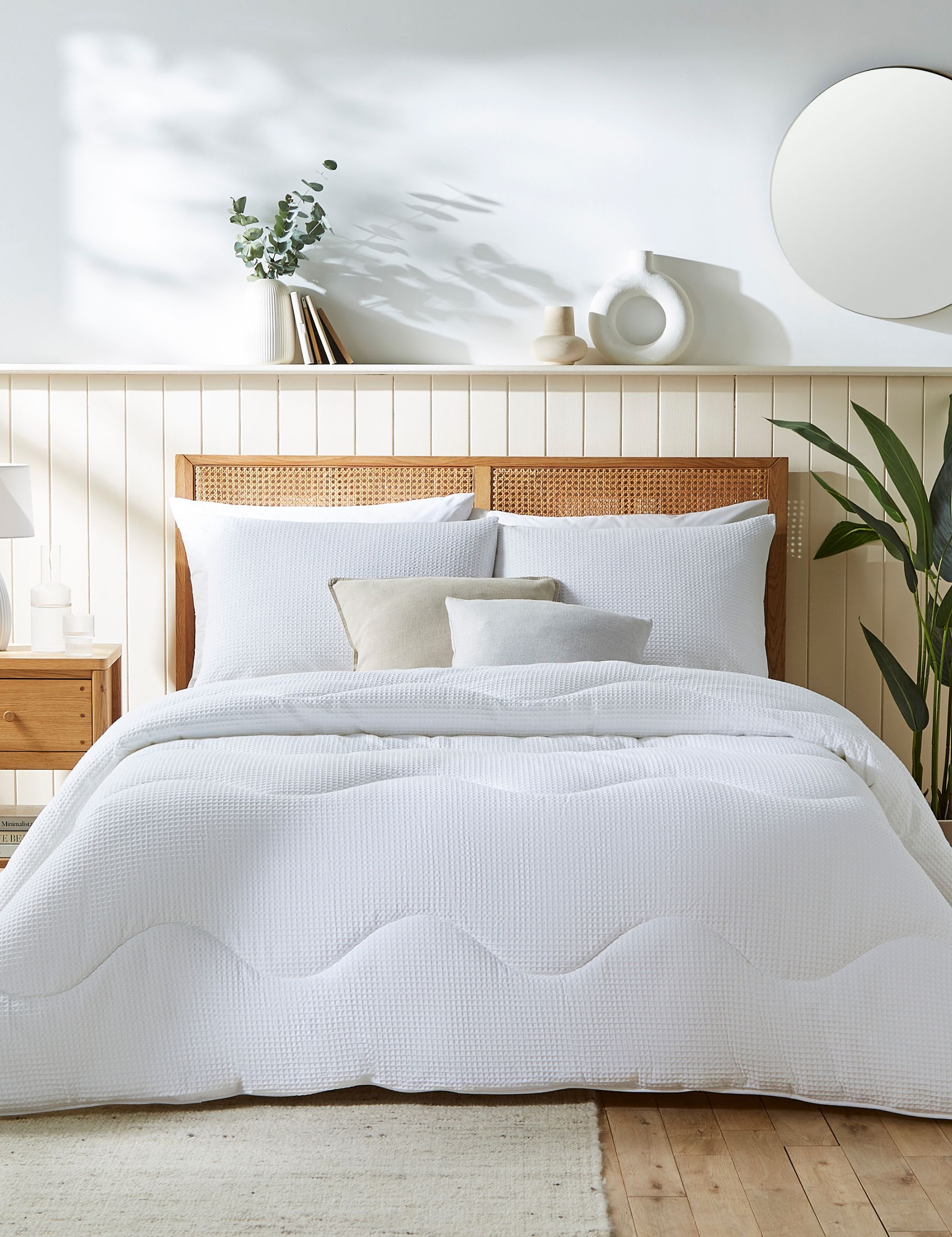 Pure Cotton Waffle 4.5 Tog Coverless Duvet