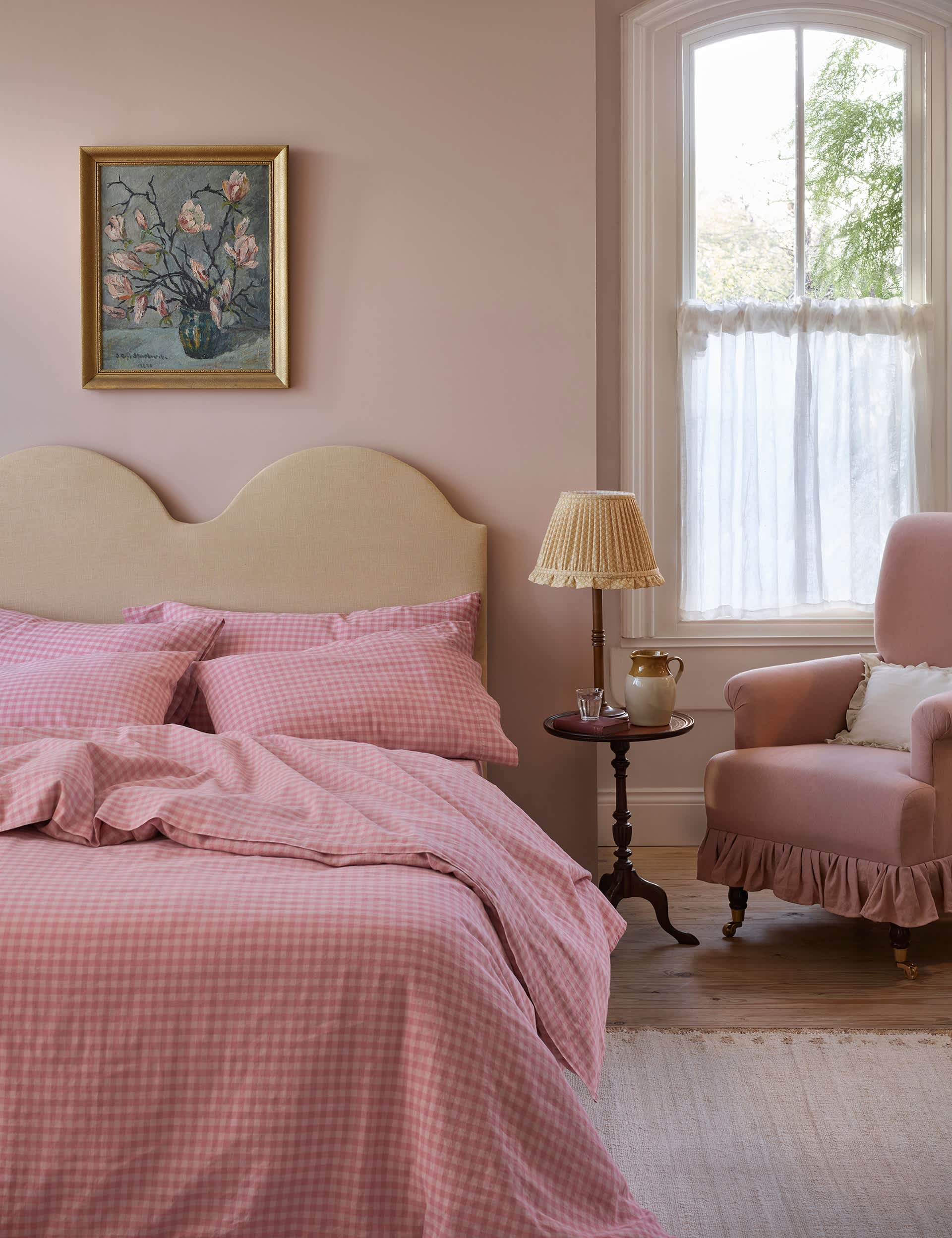 Linen Rich Gingham Duvet Cover