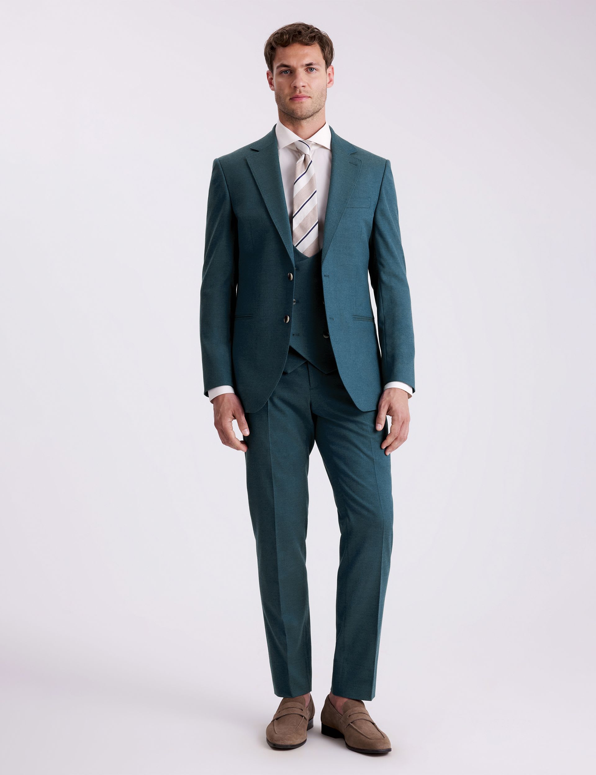 Tailored Fit Flannel Suit Jacket thumbnail 3