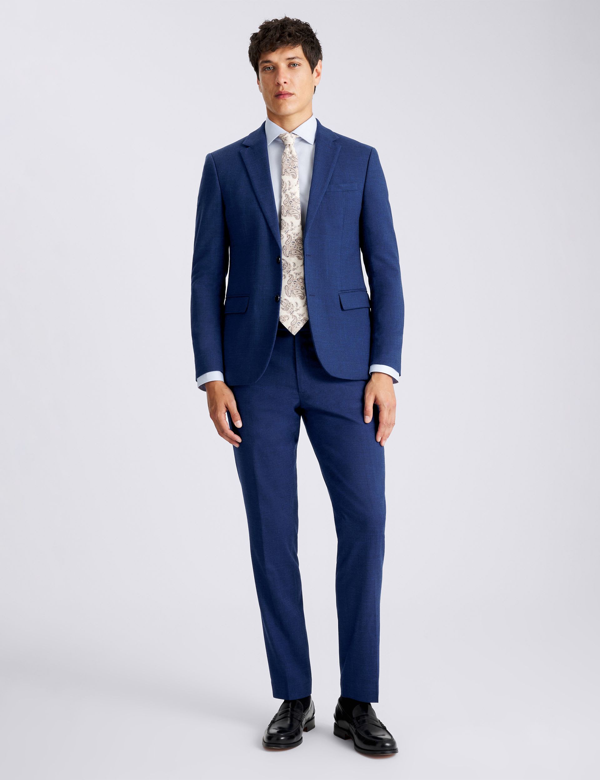 Slim Fit Slub Textured Suit Jacket thumbnail 4