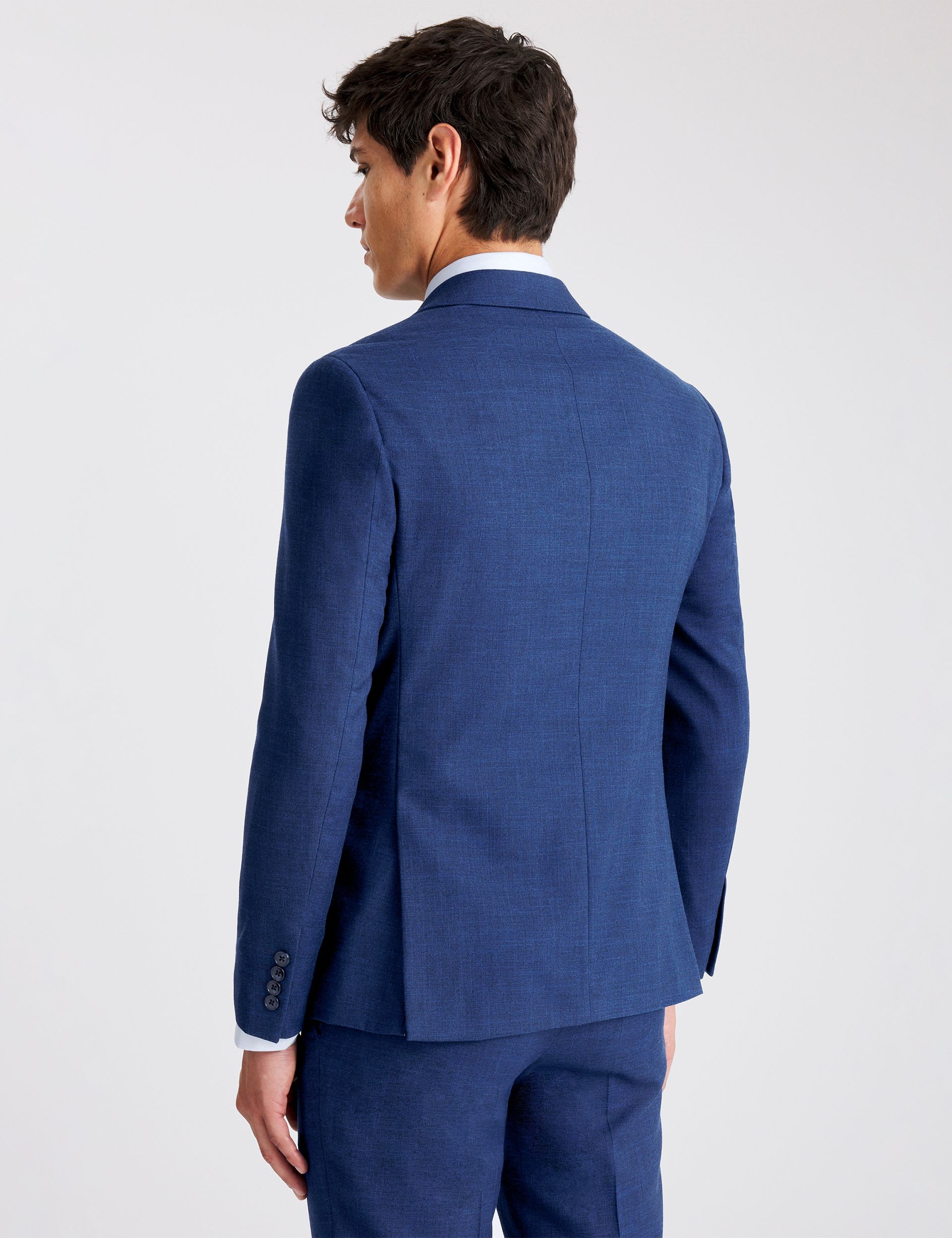 Slim Fit Slub Textured Suit Jacket thumbnail 6