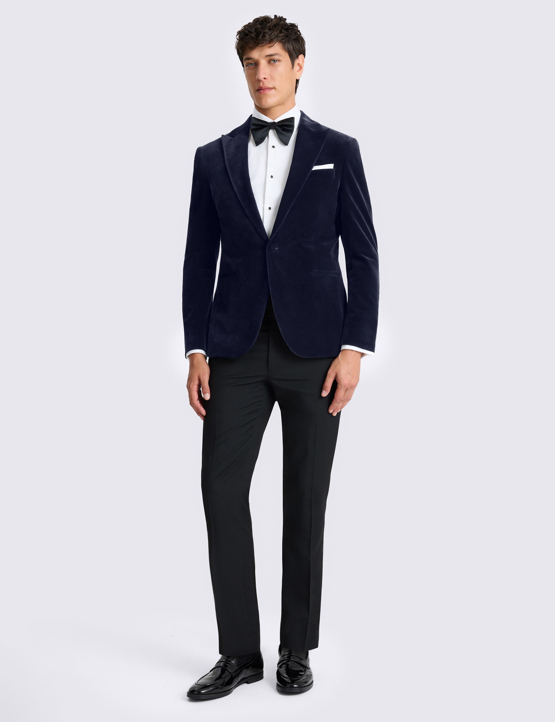 Slim Fit Velvet Jacket thumbnail 3