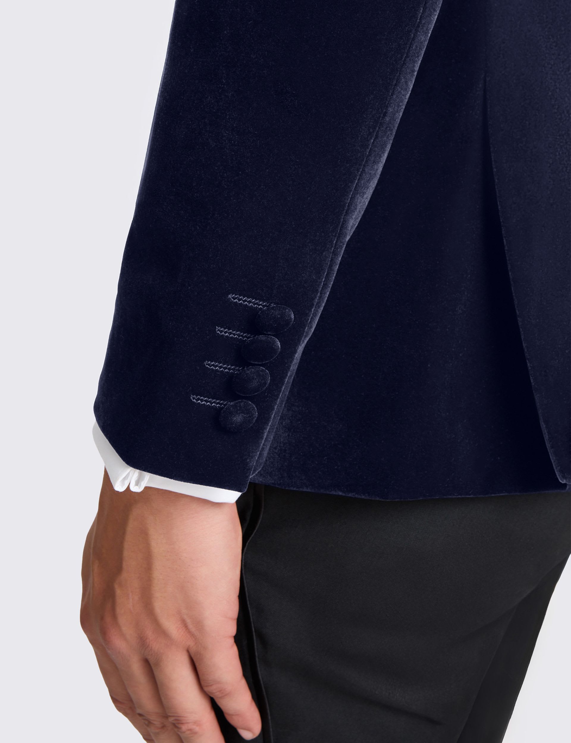 Slim Fit Velvet Jacket thumbnail 5