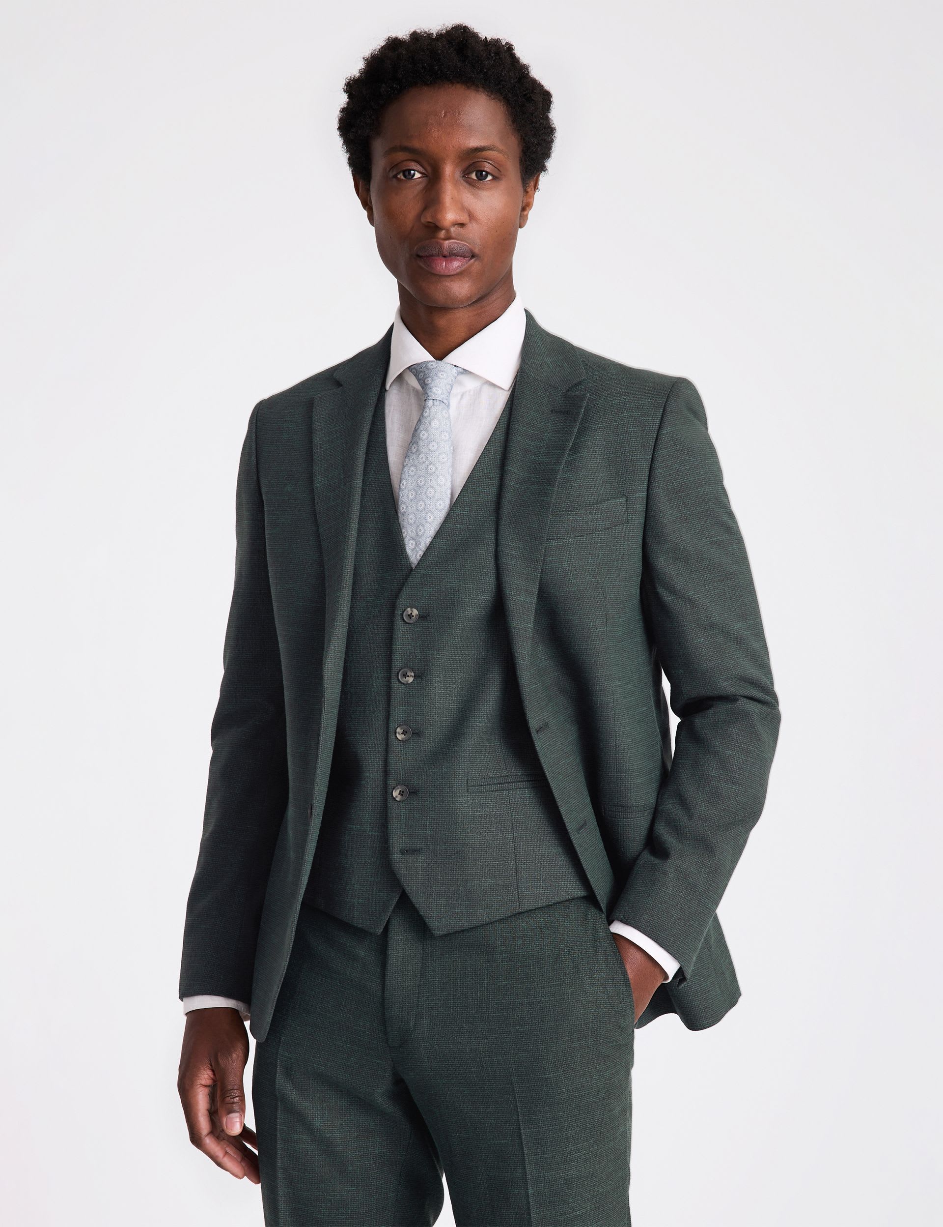 Slim Fit Puppytooth Suit Jacket thumbnail 3