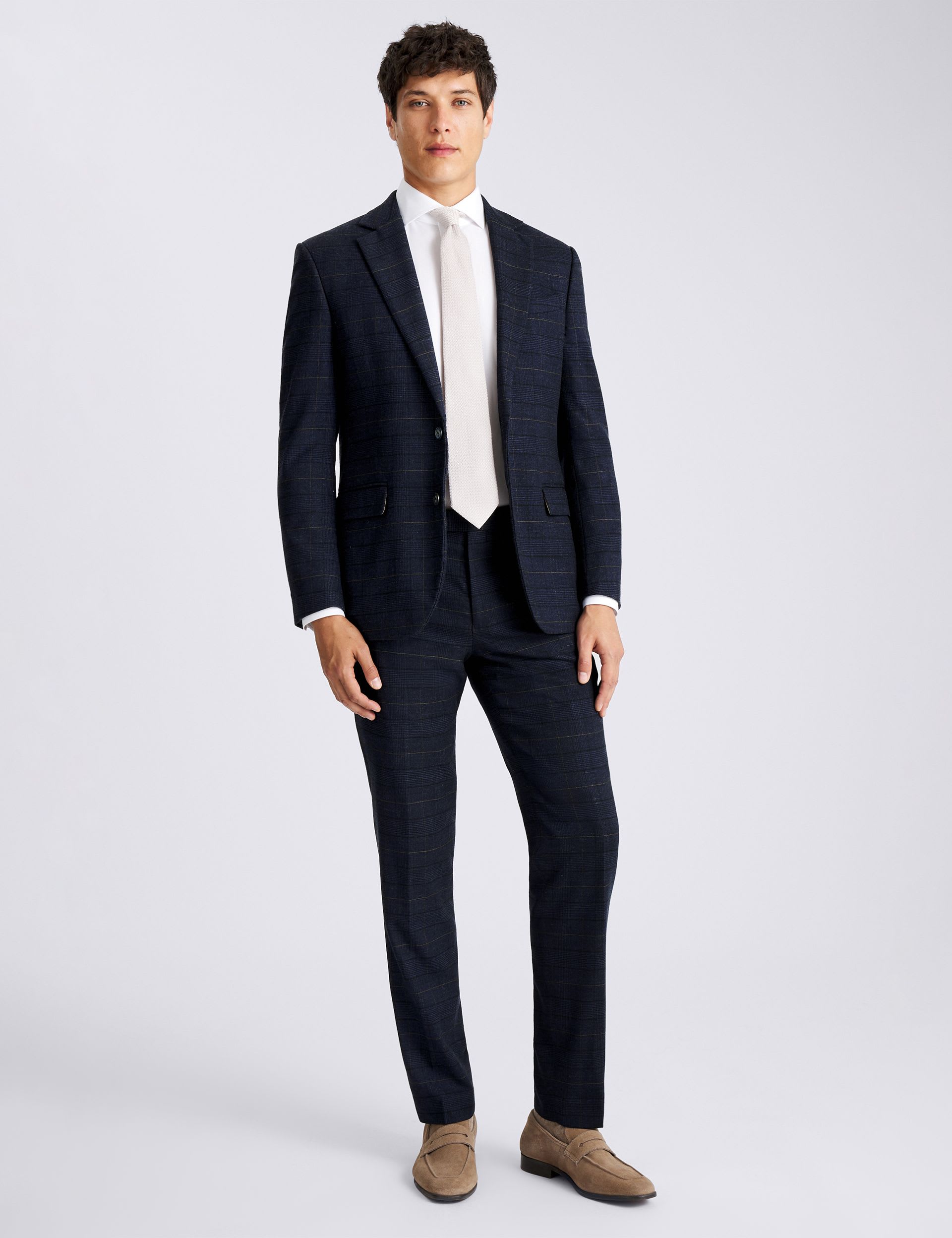 Tailored Fit Check Suit Jacket thumbnail 3