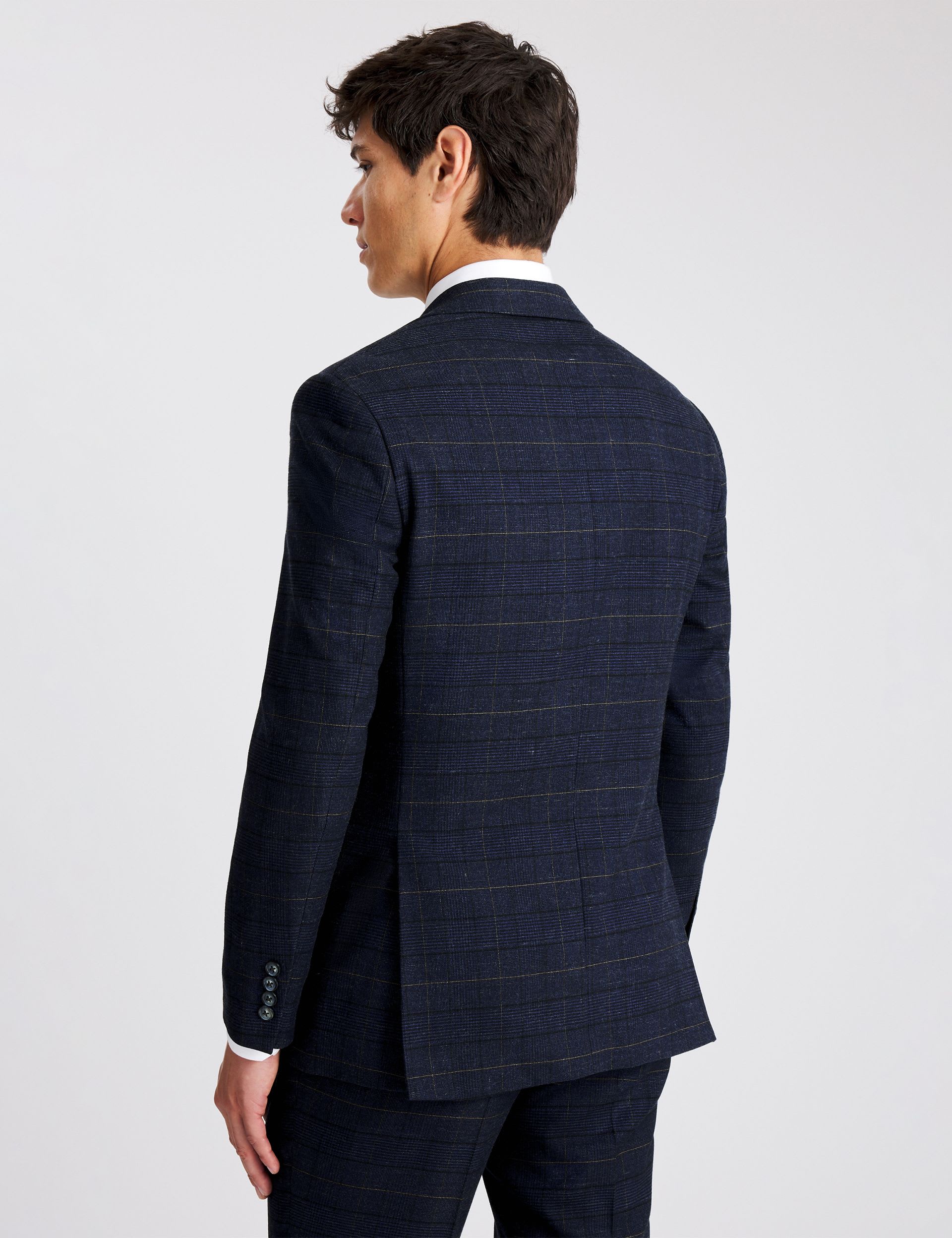 Tailored Fit Check Suit Jacket thumbnail 5