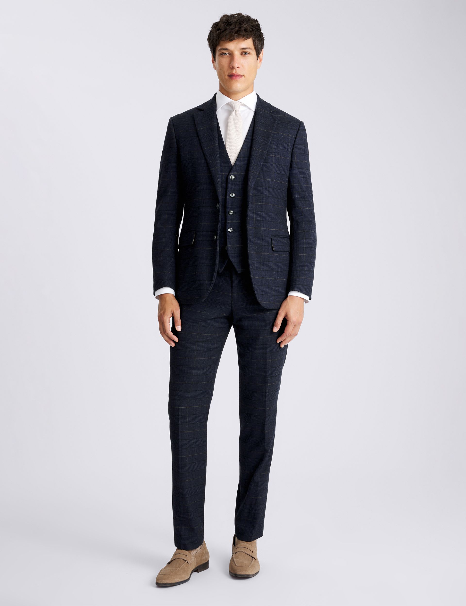 Tailored Fit Check Suit Jacket thumbnail 6