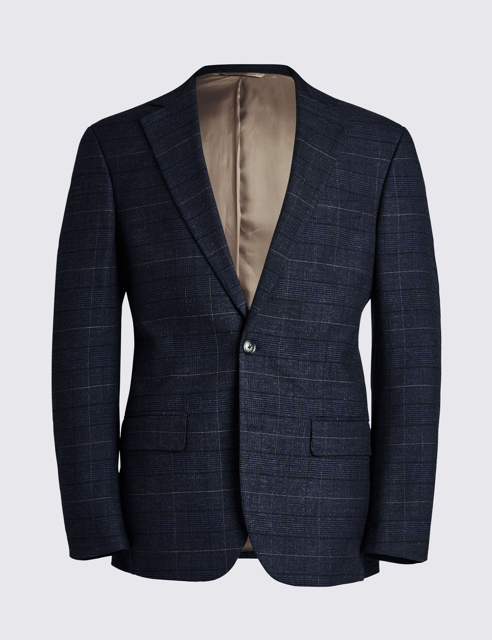 Tailored Fit Check Suit Jacket thumbnail 2
