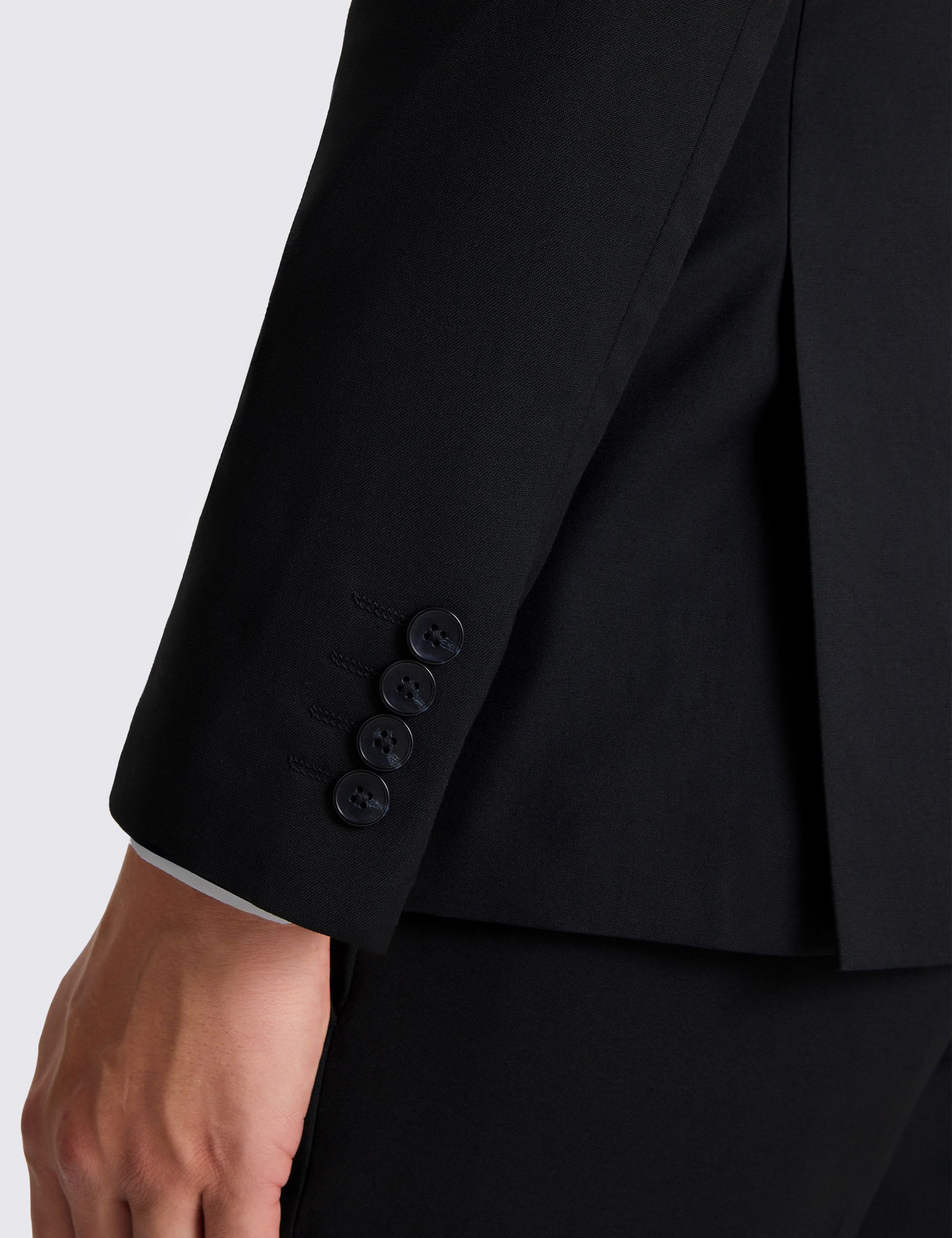 Slim Fit Stretch Double Breasted Suit Jacket thumbnail 5