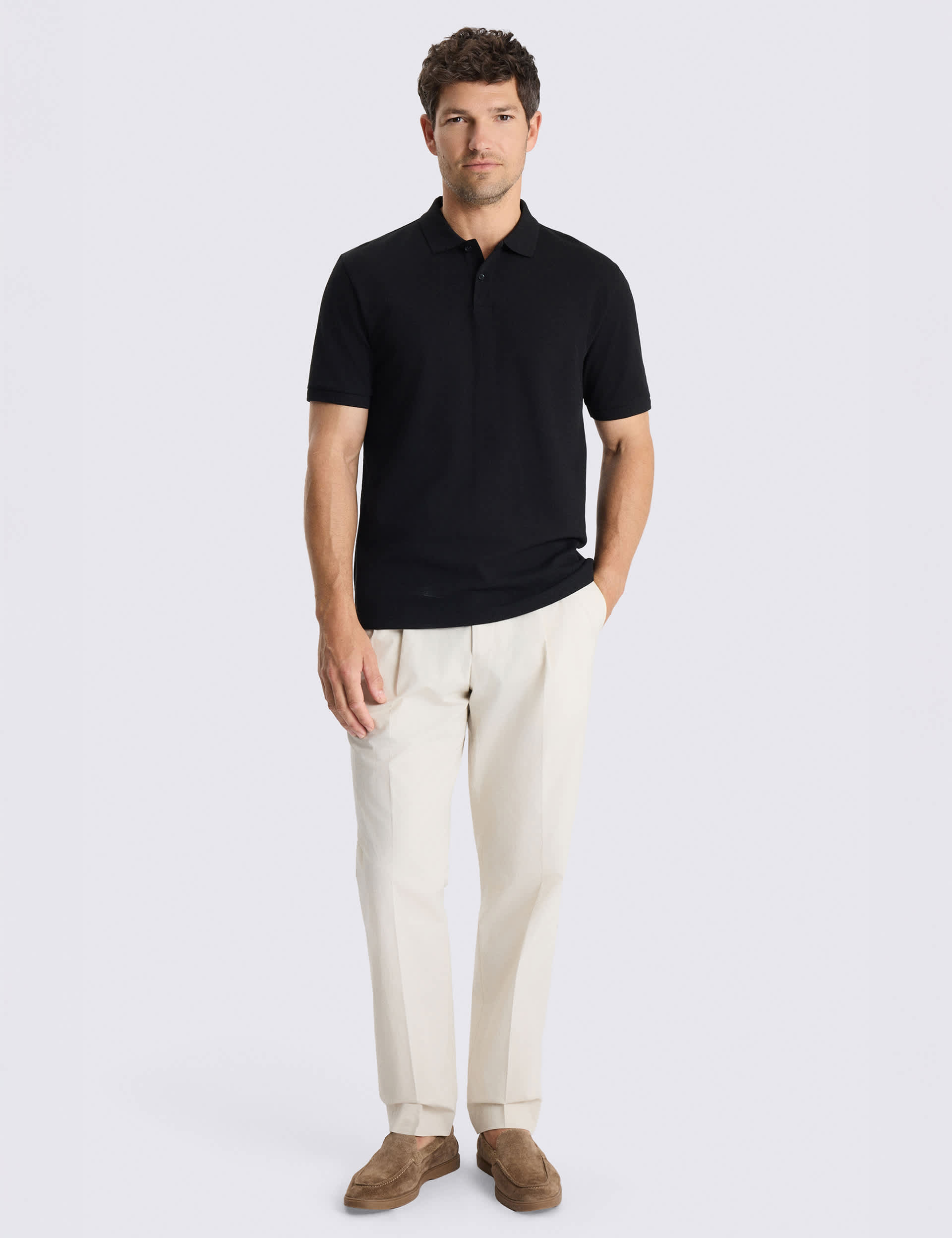 Cotton Rich Piqué Polo Shirt