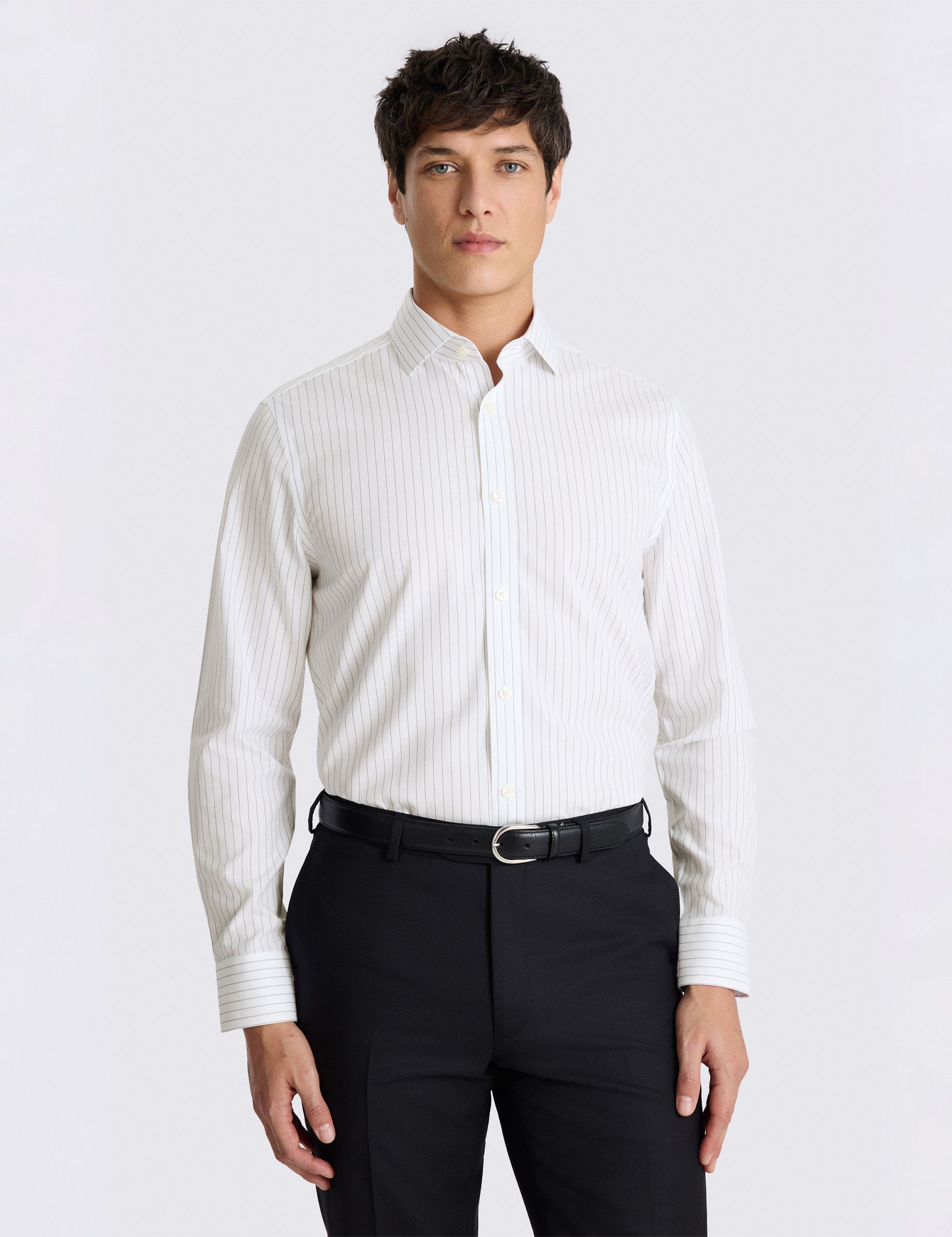 Tailored Fit Non Iron Striped Shirt