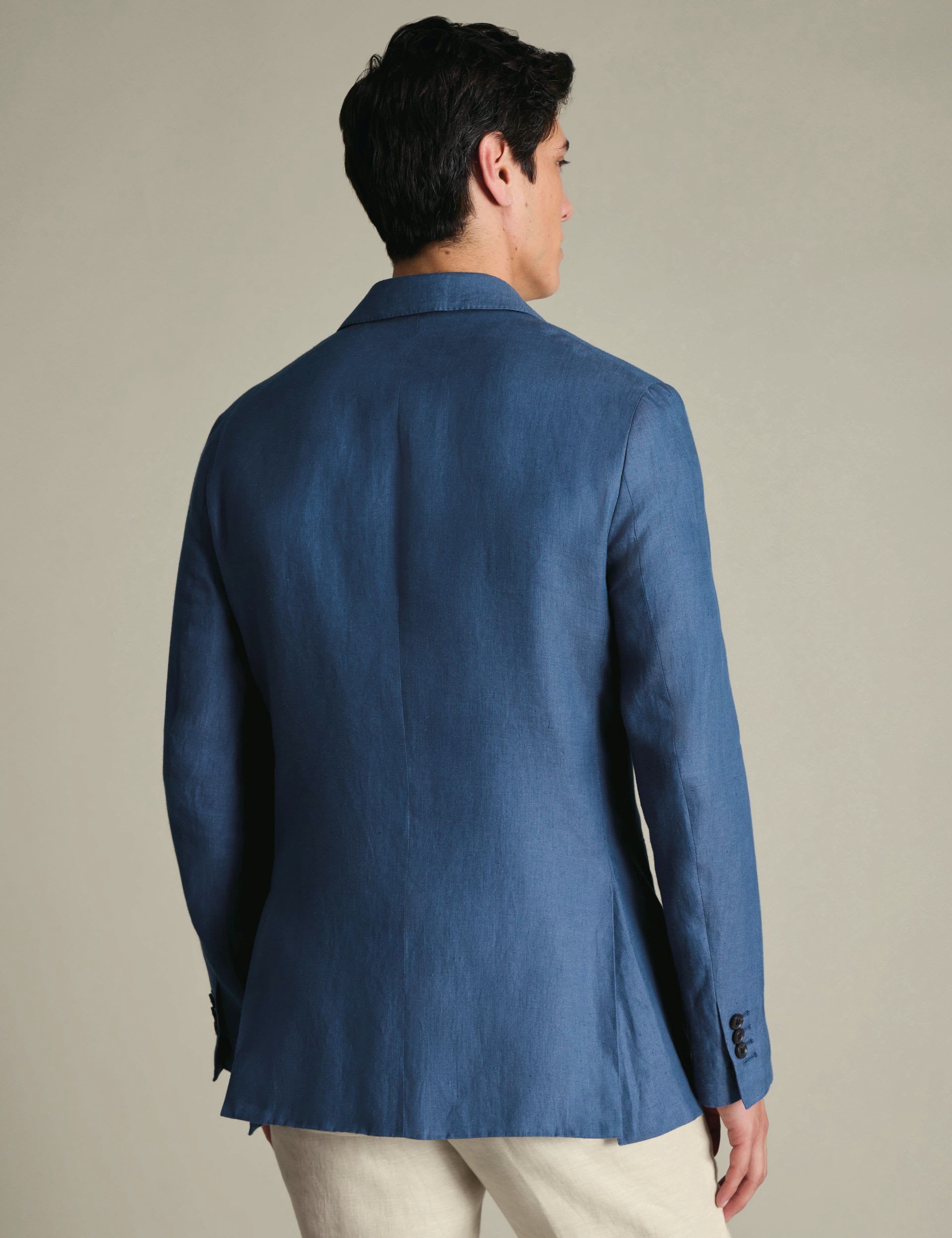 Slim Fit Pure Linen Twill Blazer thumbnail 3