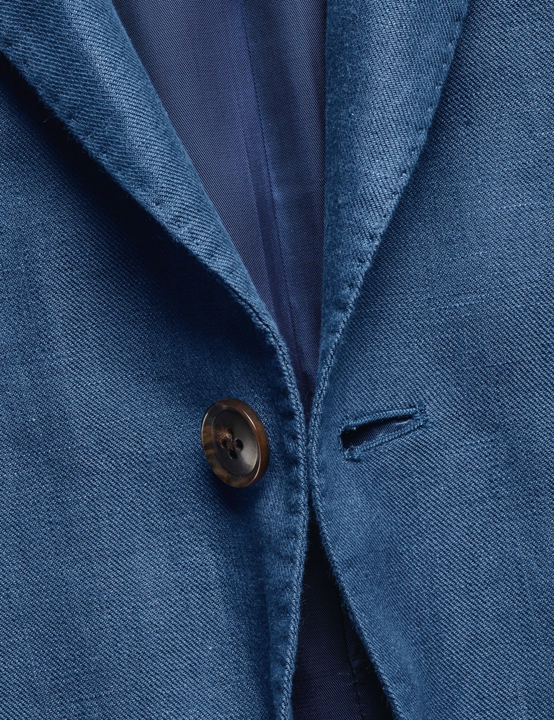 Slim Fit Pure Linen Twill Blazer thumbnail 4