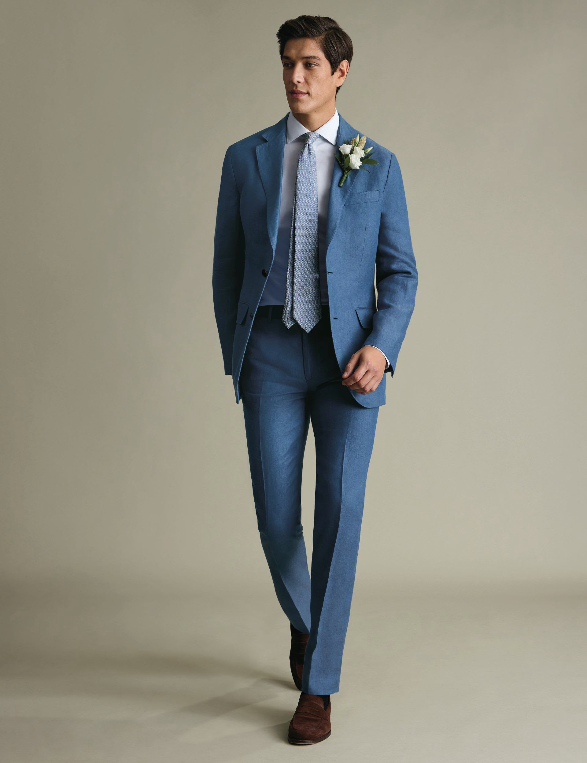 Slim Fit Pure Linen Twill Blazer thumbnail 5