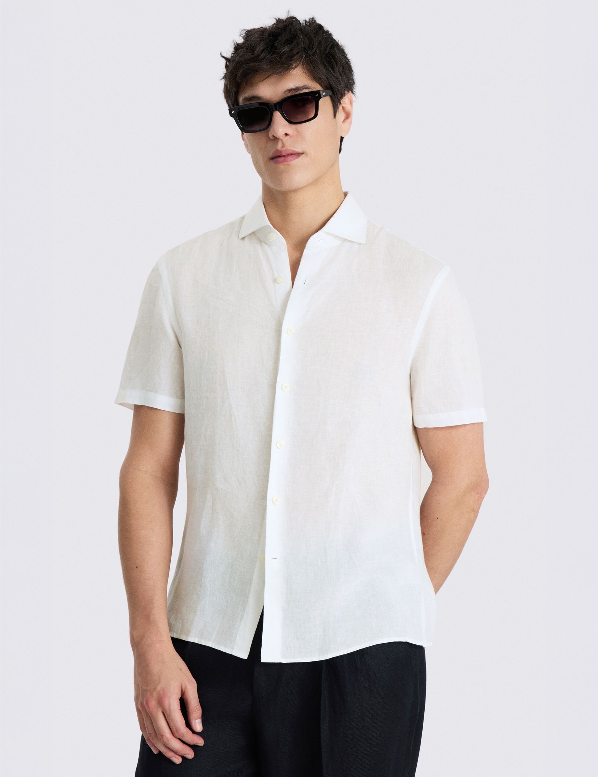 Pure Linen Short Sleeve Shirt