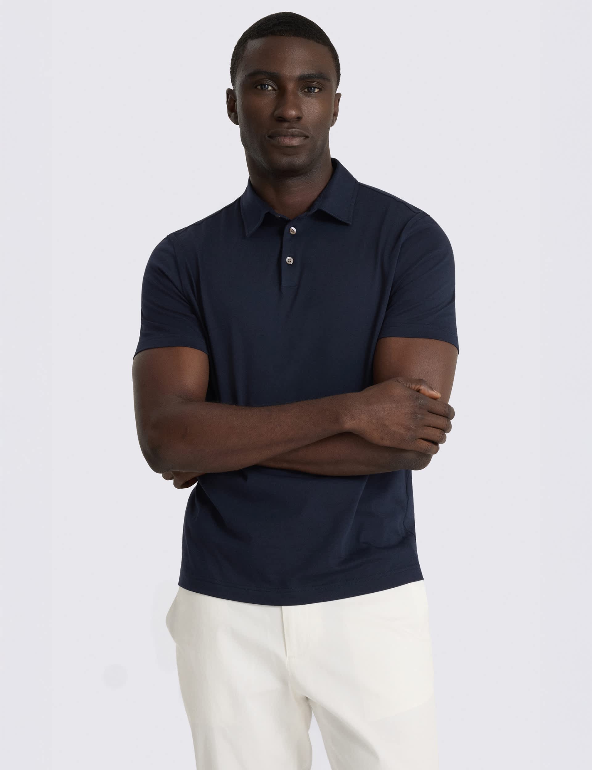 Pure Cotton Jersey Polo Shirt
