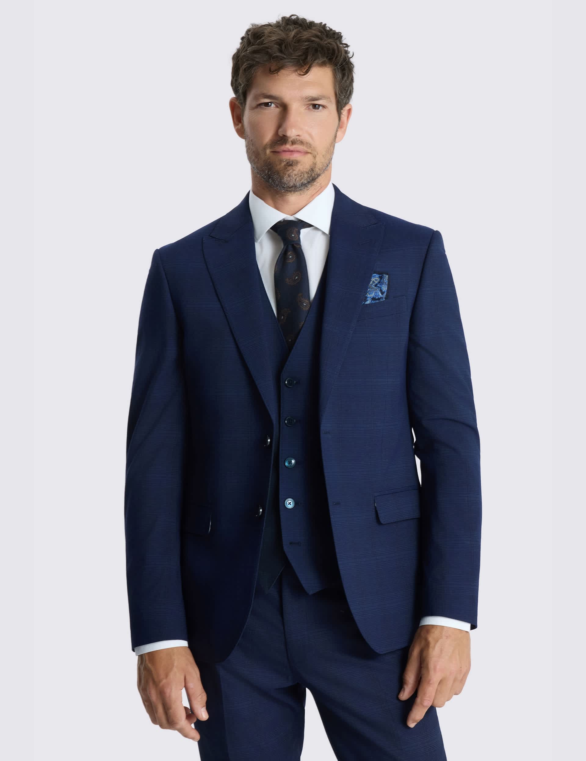 Slim Fit Check Stretch Suit Jacket thumbnail 5