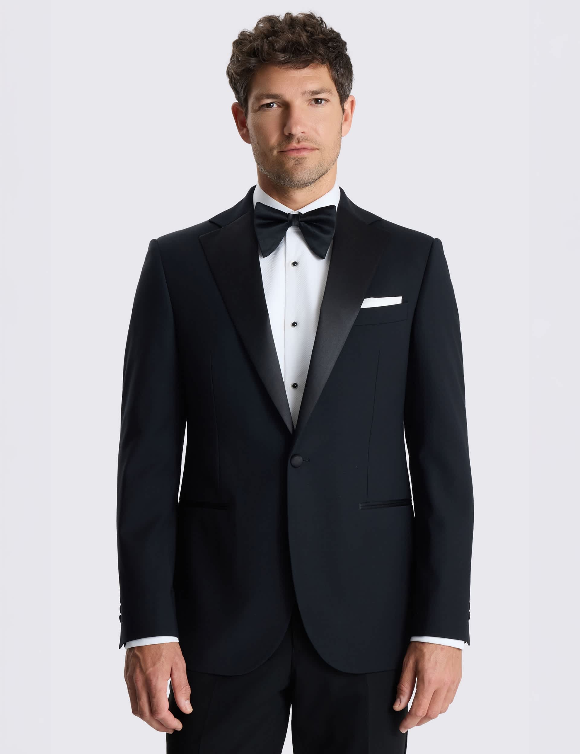Tailored Fit Wool Rich Stretch Tuxedo Jacket primary image