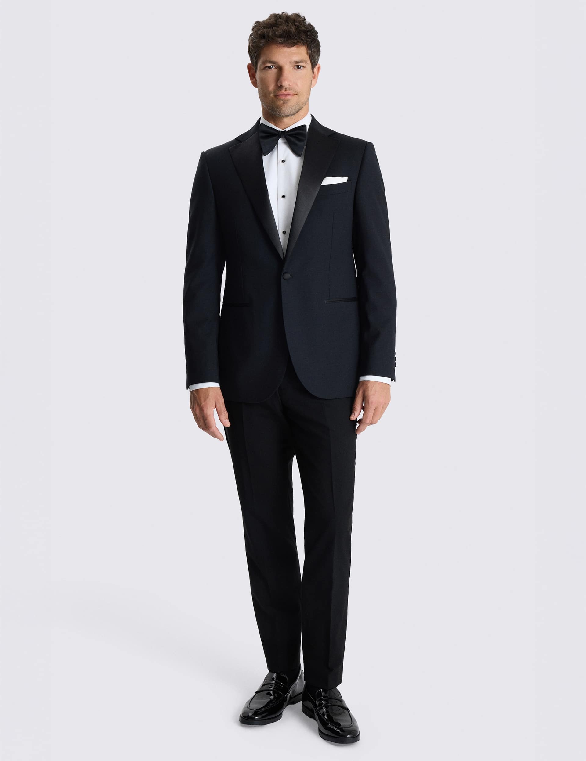 Tailored Fit Wool Rich Stretch Tuxedo Jacket thumbnail 2