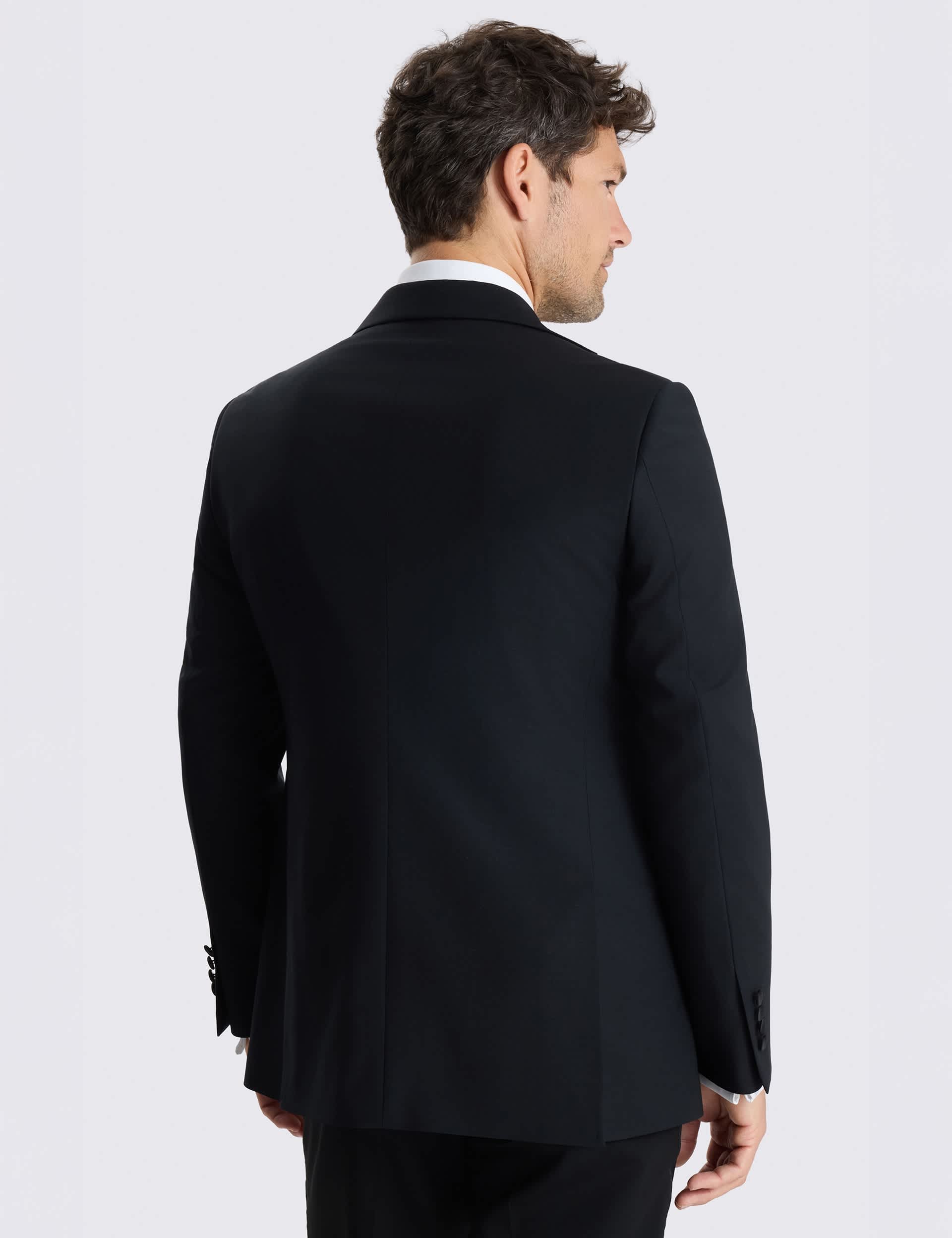 Tailored Fit Wool Rich Stretch Tuxedo Jacket thumbnail 3