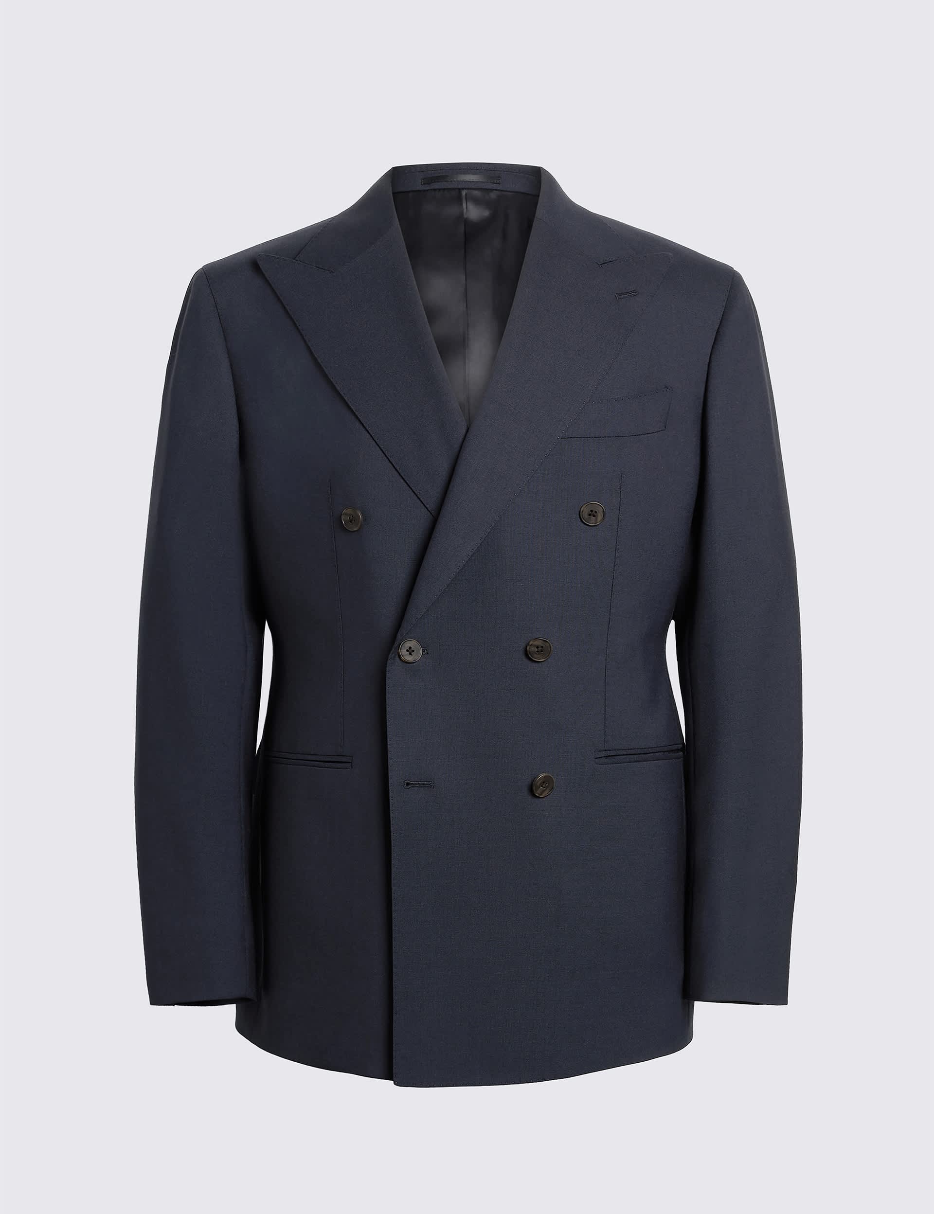 Tailored Fit Pure Italian Wool Suit Jacket thumbnail 4