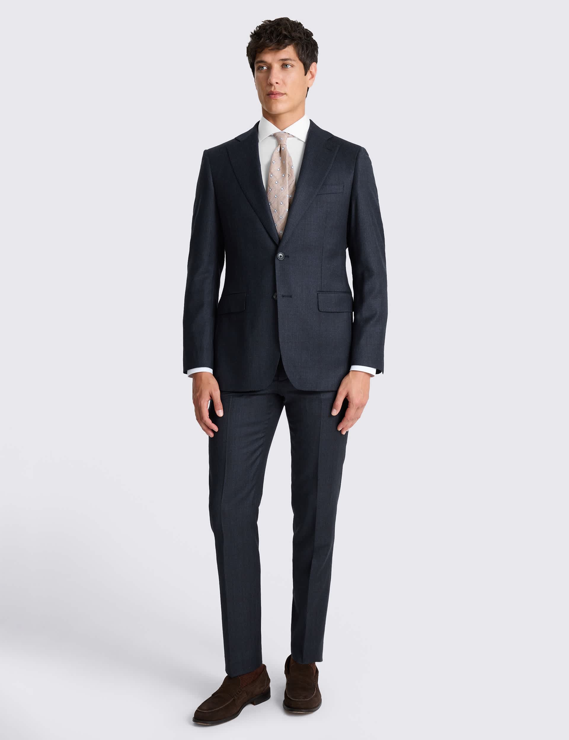 Tailored Fit Wool Rich Performance Check Suit Jacket thumbnail 2