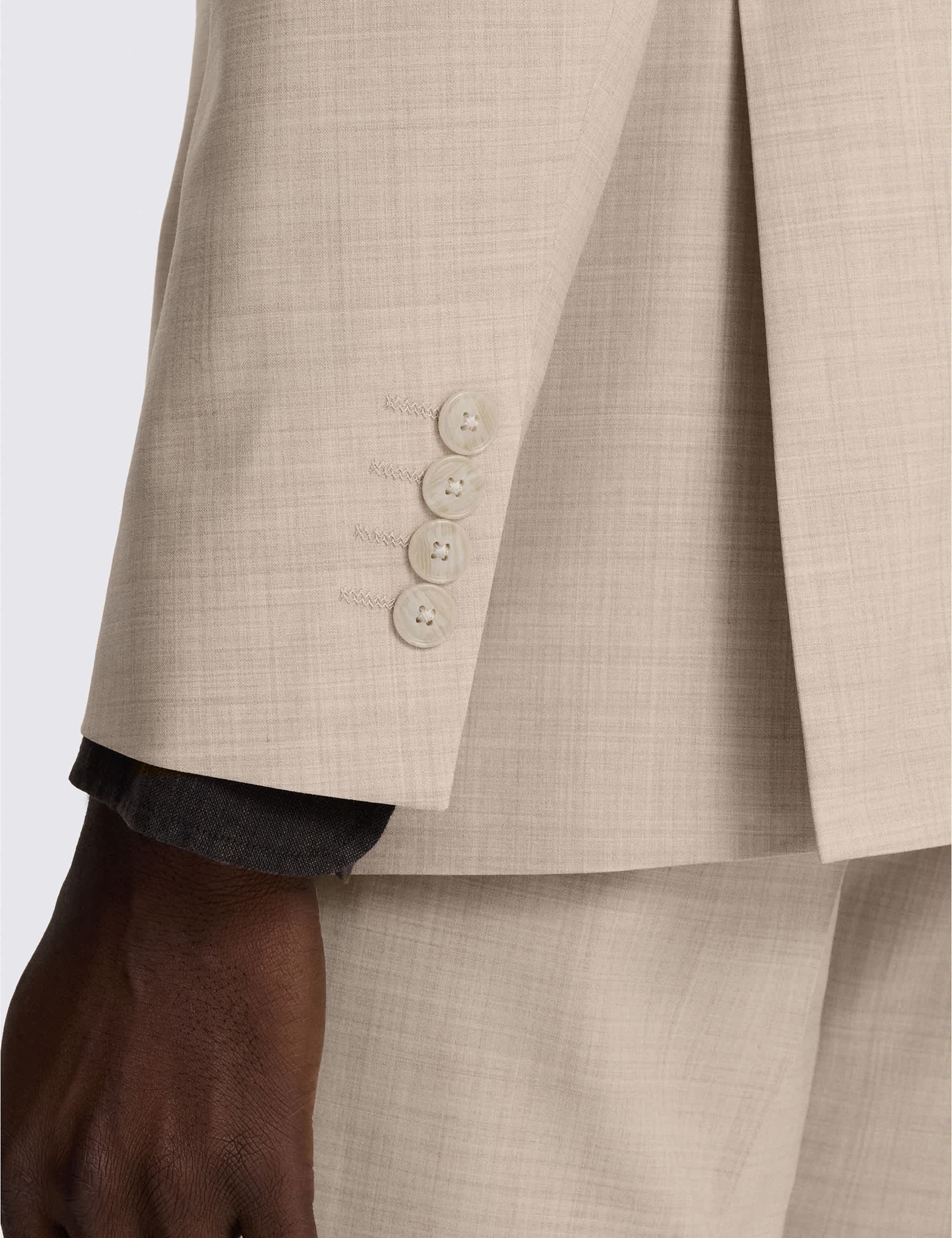 Tailored Fit Wool Rich Double Breasted Suit Jacket thumbnail 5
