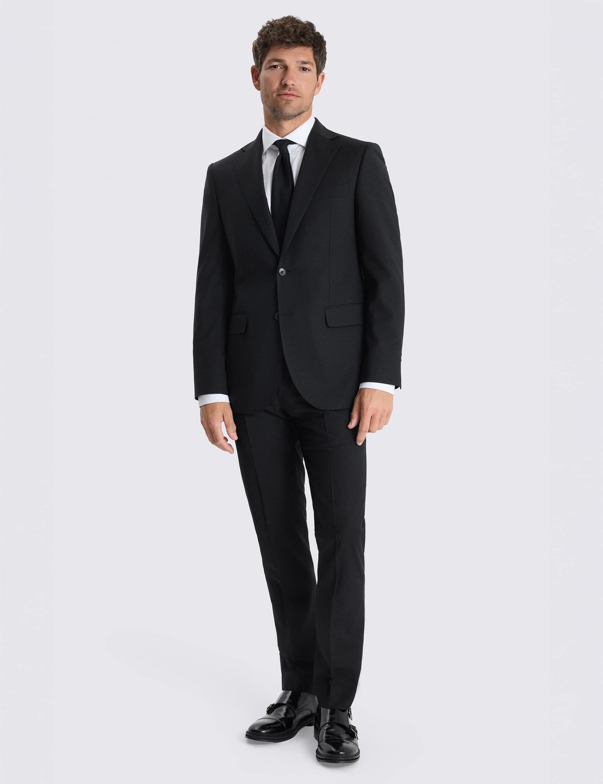 Tailored Fit Wool Rich Performance Suit Jacket thumbnail 2