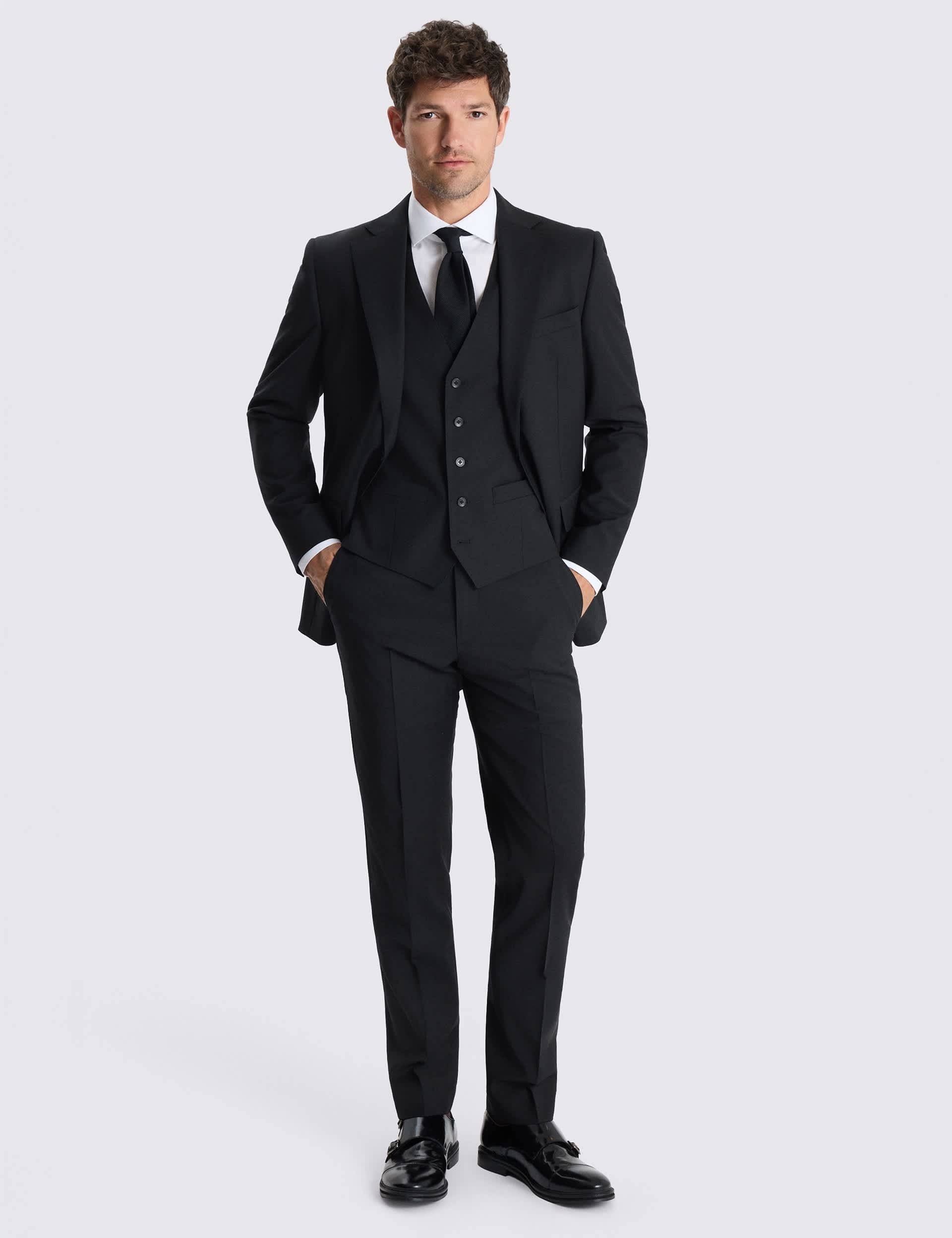 Tailored Fit Wool Rich Performance Suit Jacket thumbnail 4