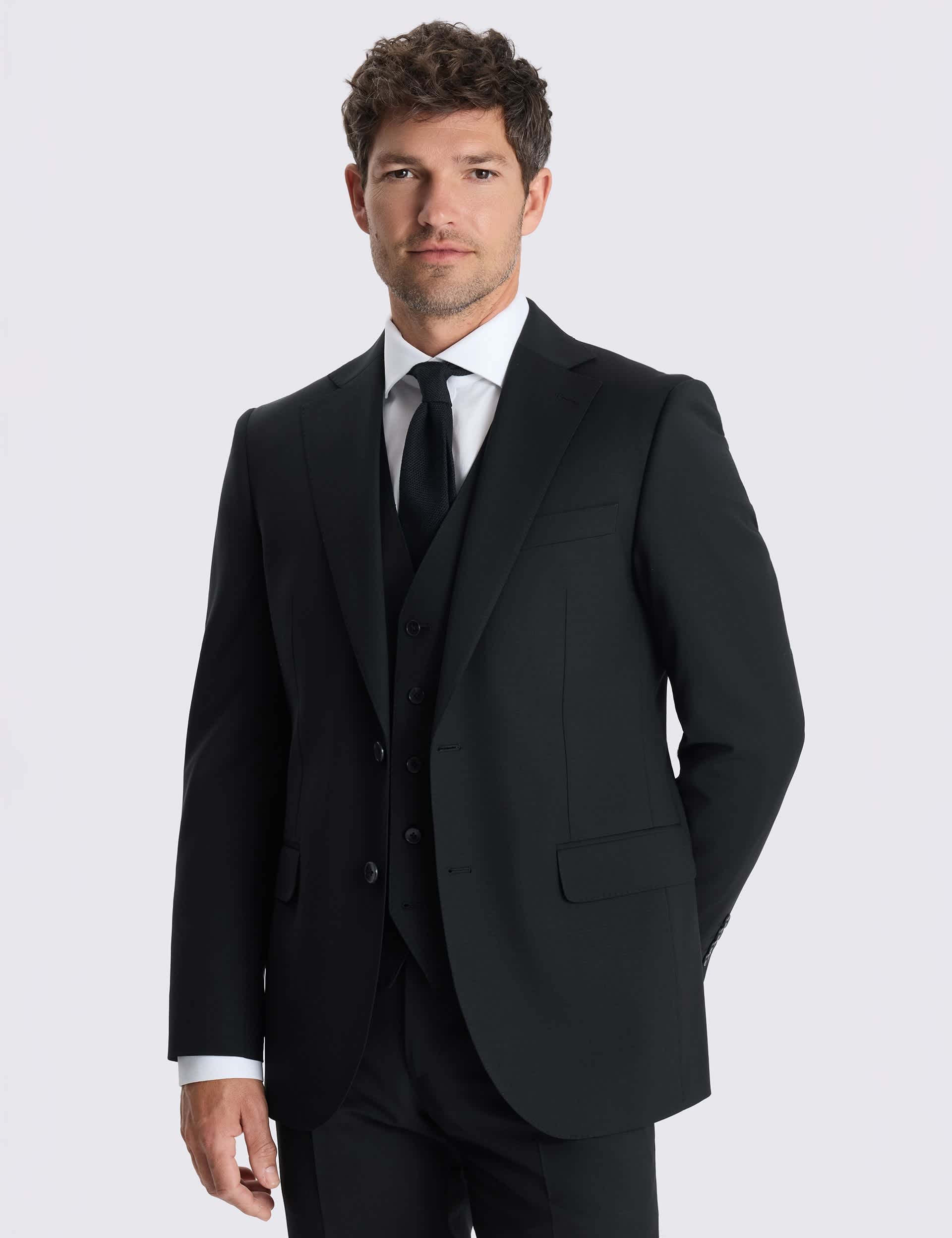 Tailored Fit Wool Rich Performance Suit Jacket thumbnail 5