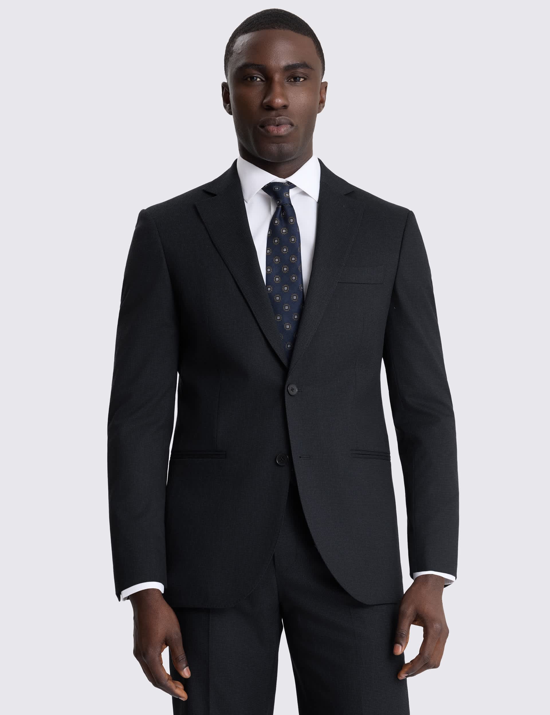 Tailored Fit Puppytooth Stretch Suit Jacket primary image