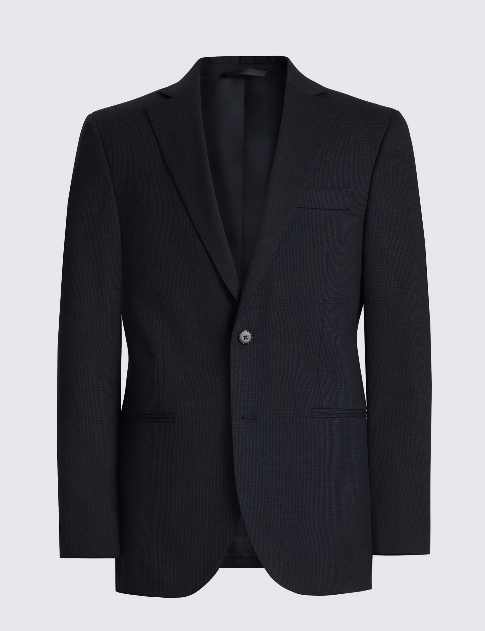 Tailored Fit Puppytooth Stretch Suit Jacket thumbnail 6